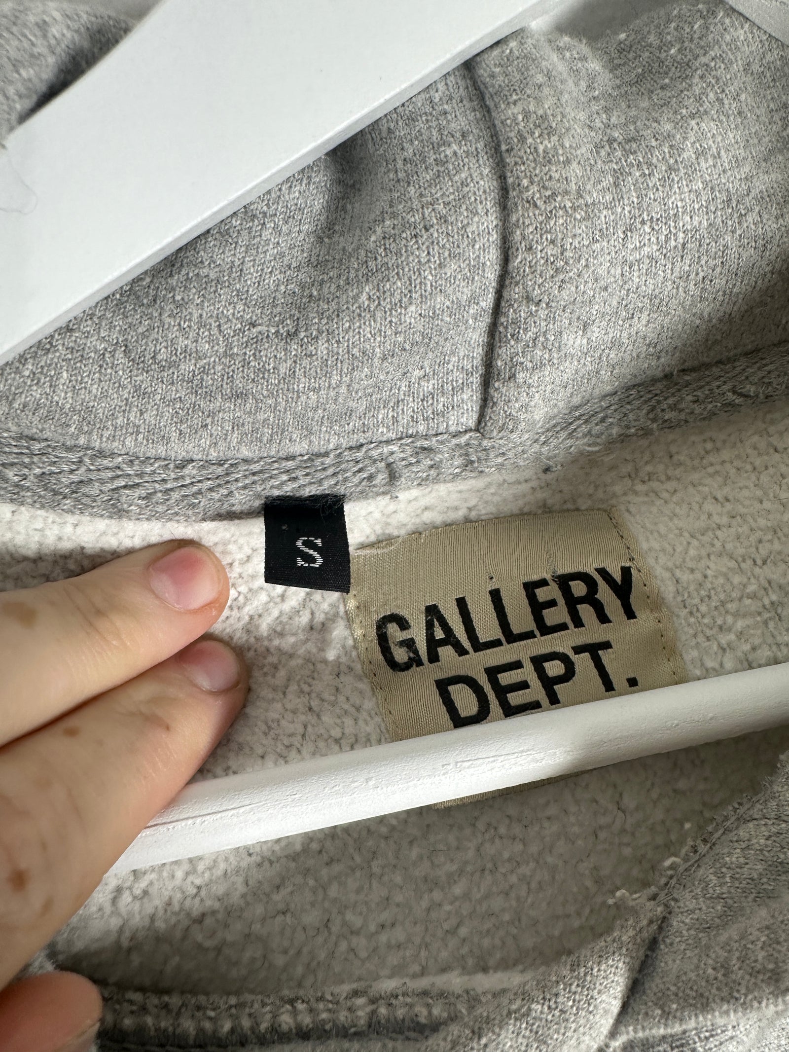 Gallery Dept. Grey Paint Splatter Hoodie Size S