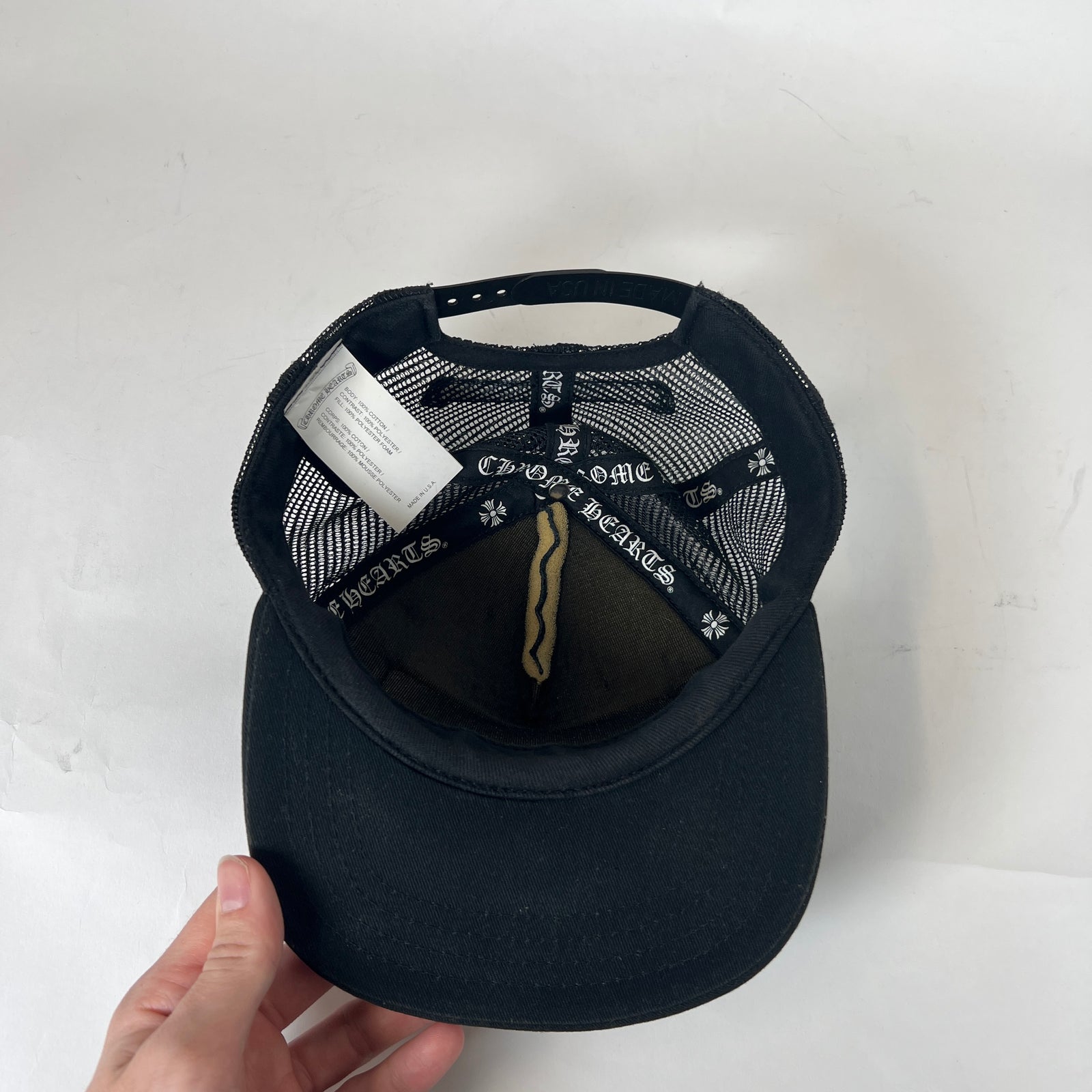 Chrome Hearts Black Matty Boy Chomper Trucker Hat