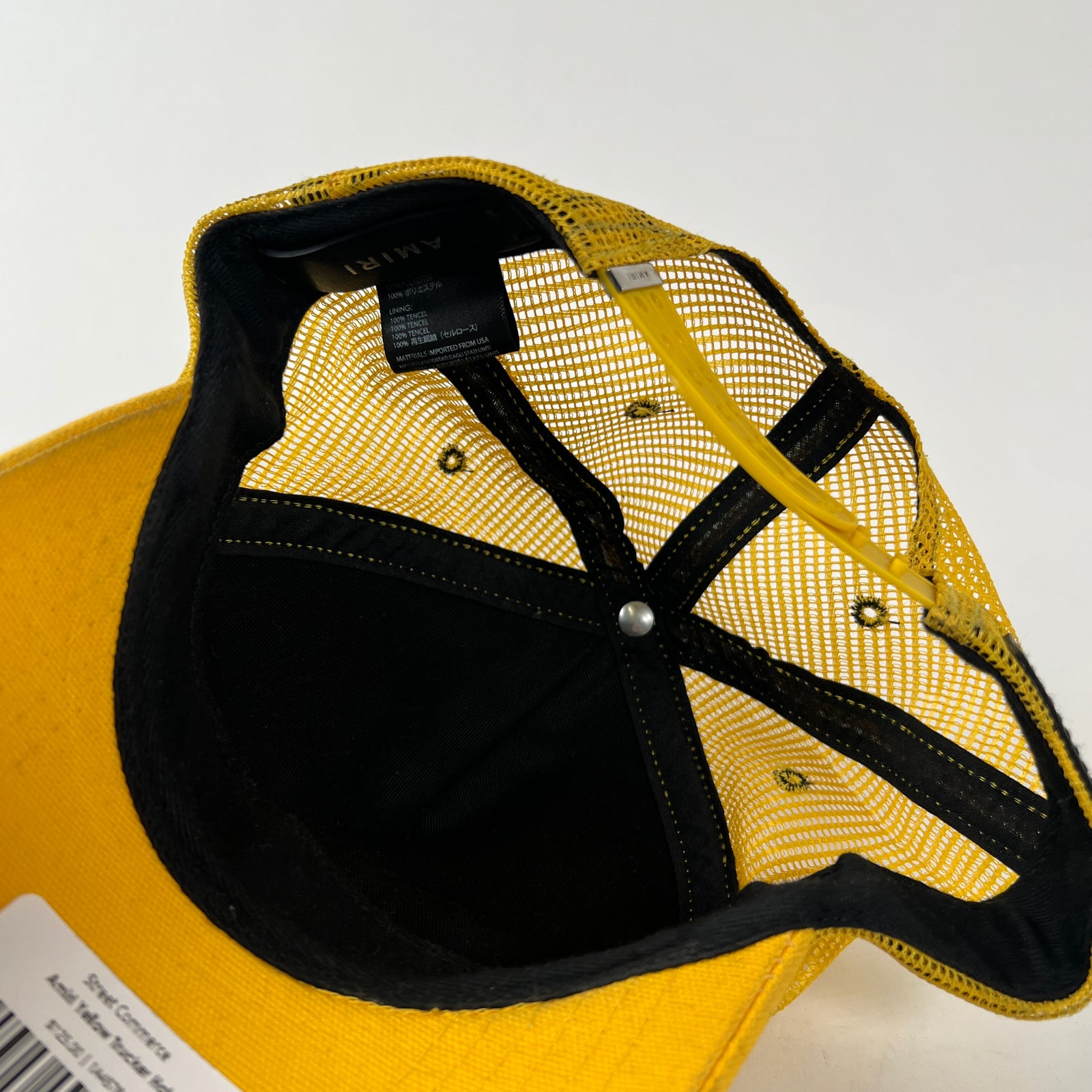 Amiri Yellow Trucker Hat