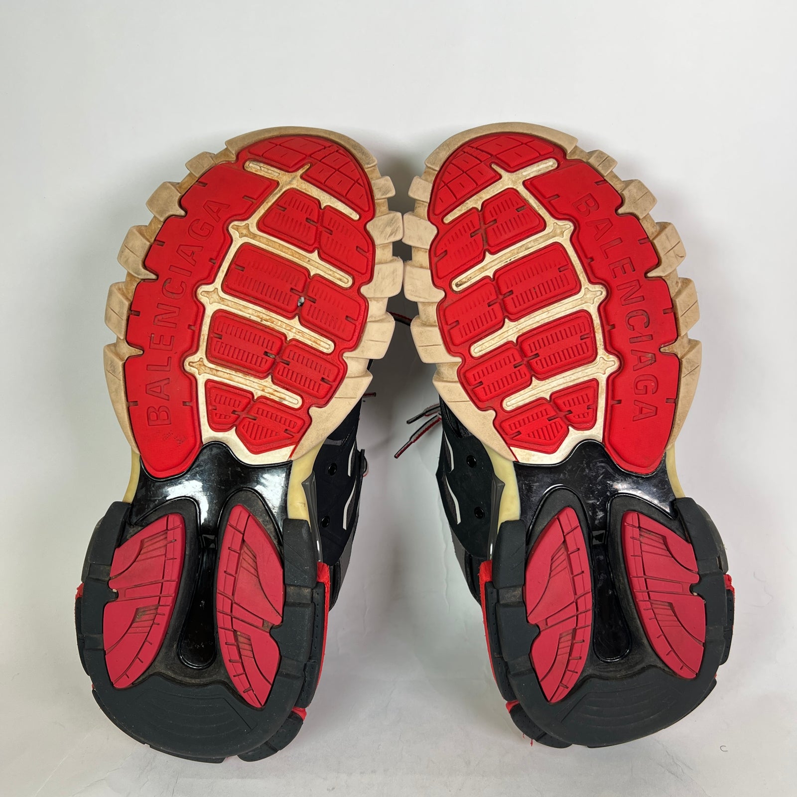 Balenciaga Black/Red Track Sneaker Size 44