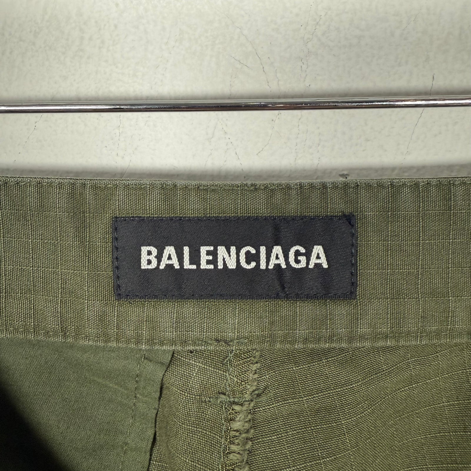 Balenciaga AW20 Green Convertible Cargo Pants Size 34