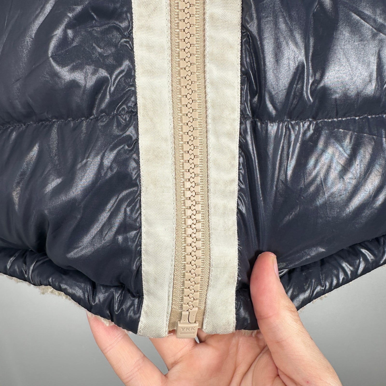 Moncler Navy Reversible Puffer Size M