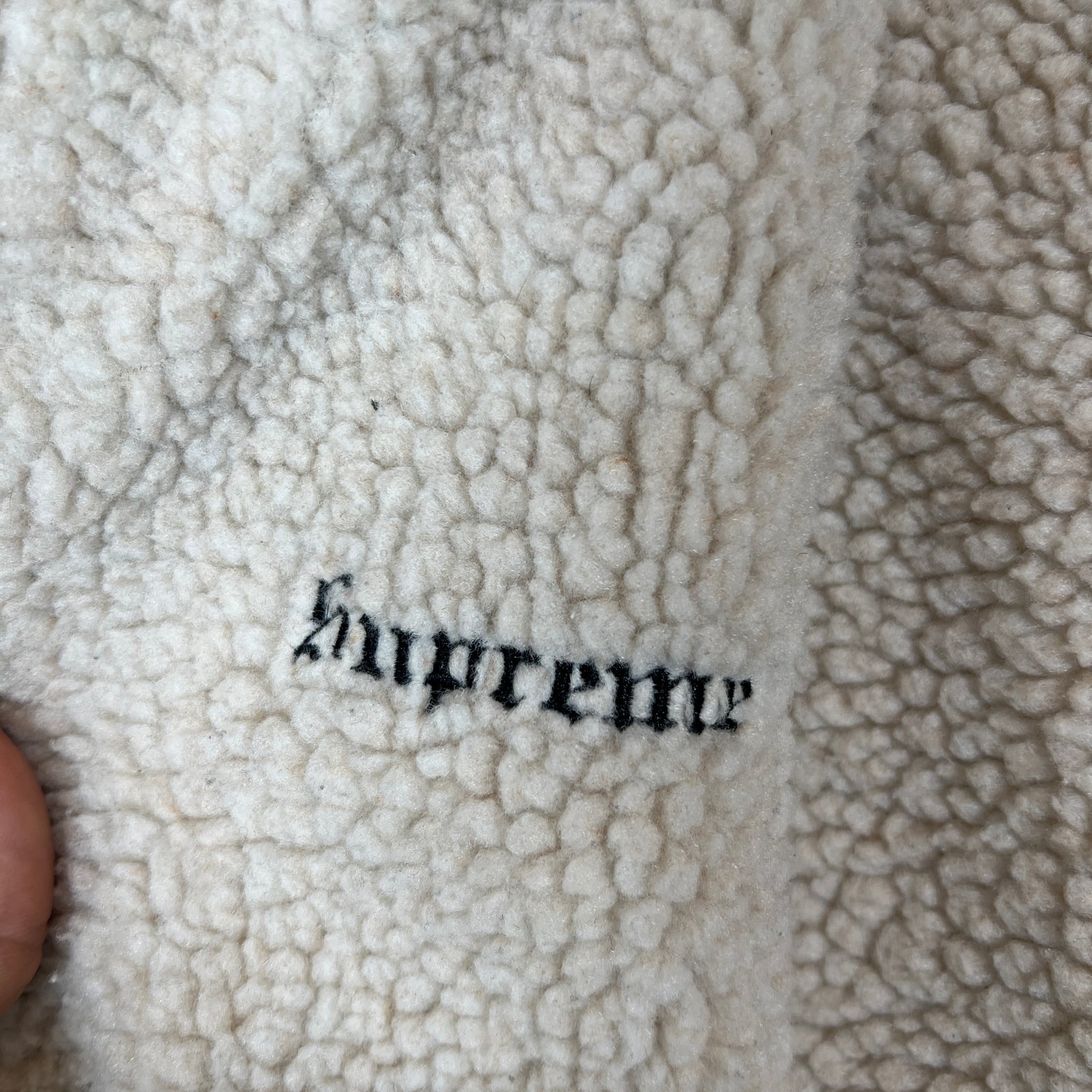 Supreme Navy Sherpa Reversible Vest Size XL