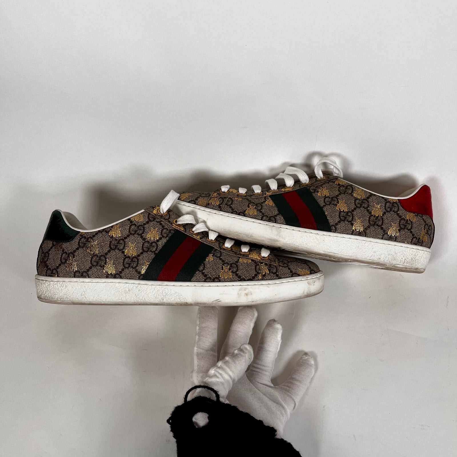 Gucci Bee Aces Low Top Sneaker Size 40