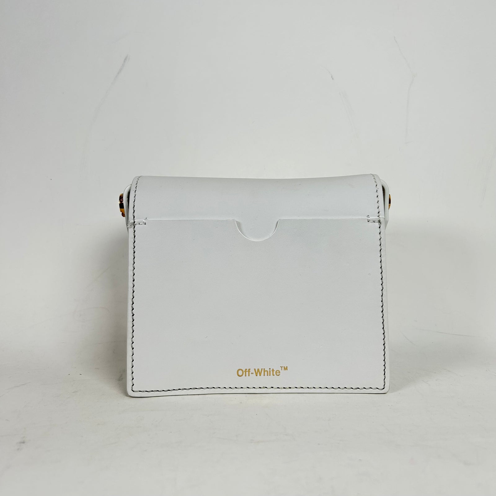 Off-White Binder Clip White Crossbody Bag