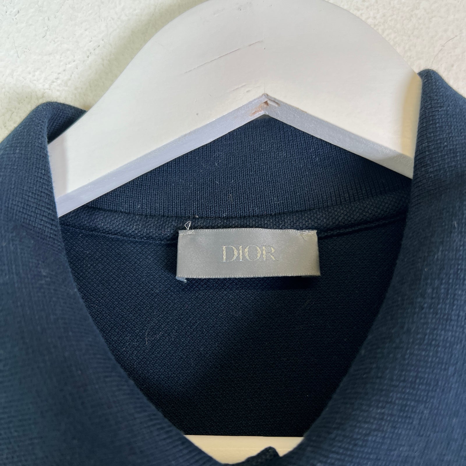Dior x Kaws Navy Embroidered Bee Logo Polo Size XS