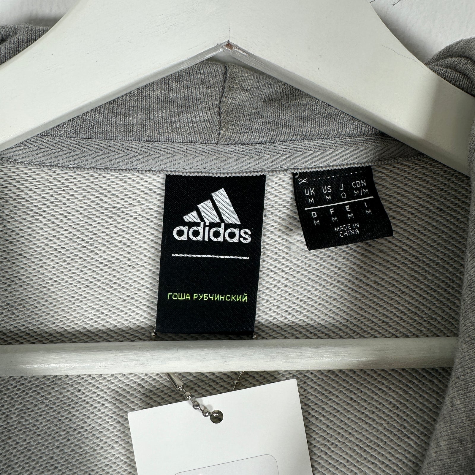 Gosha x Adidas Grey Oversized Hoodie Size M