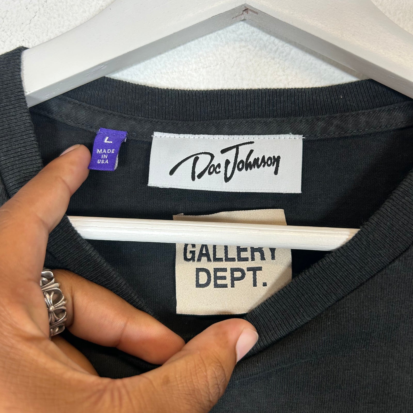 Gallery Dept x Doc Johnson Black Body Cocktails T-Shirt Size L