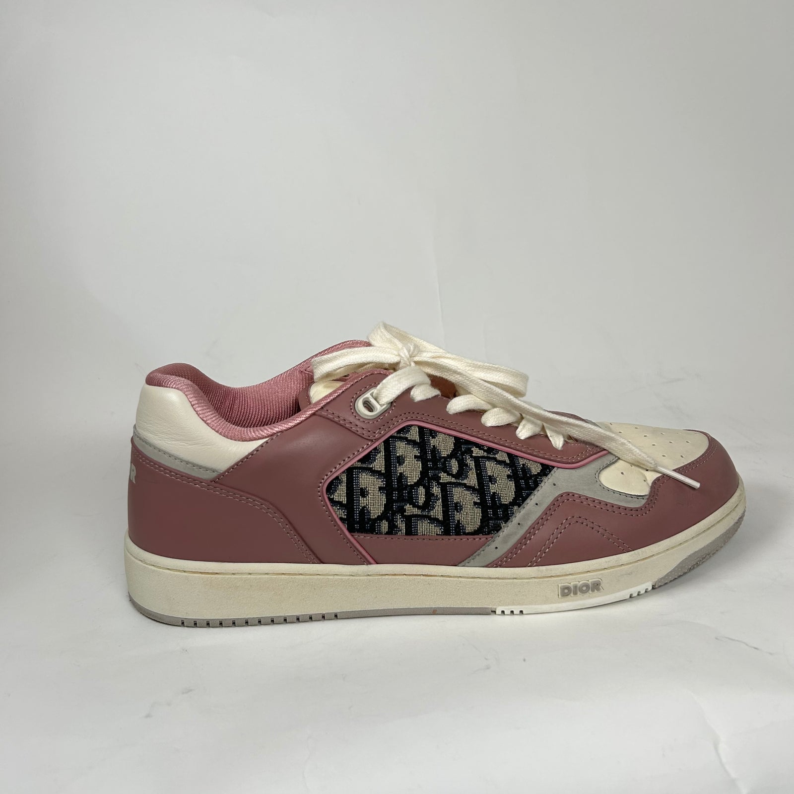 Dior B27 Pink/Cream Oblique Sneaker Size 45