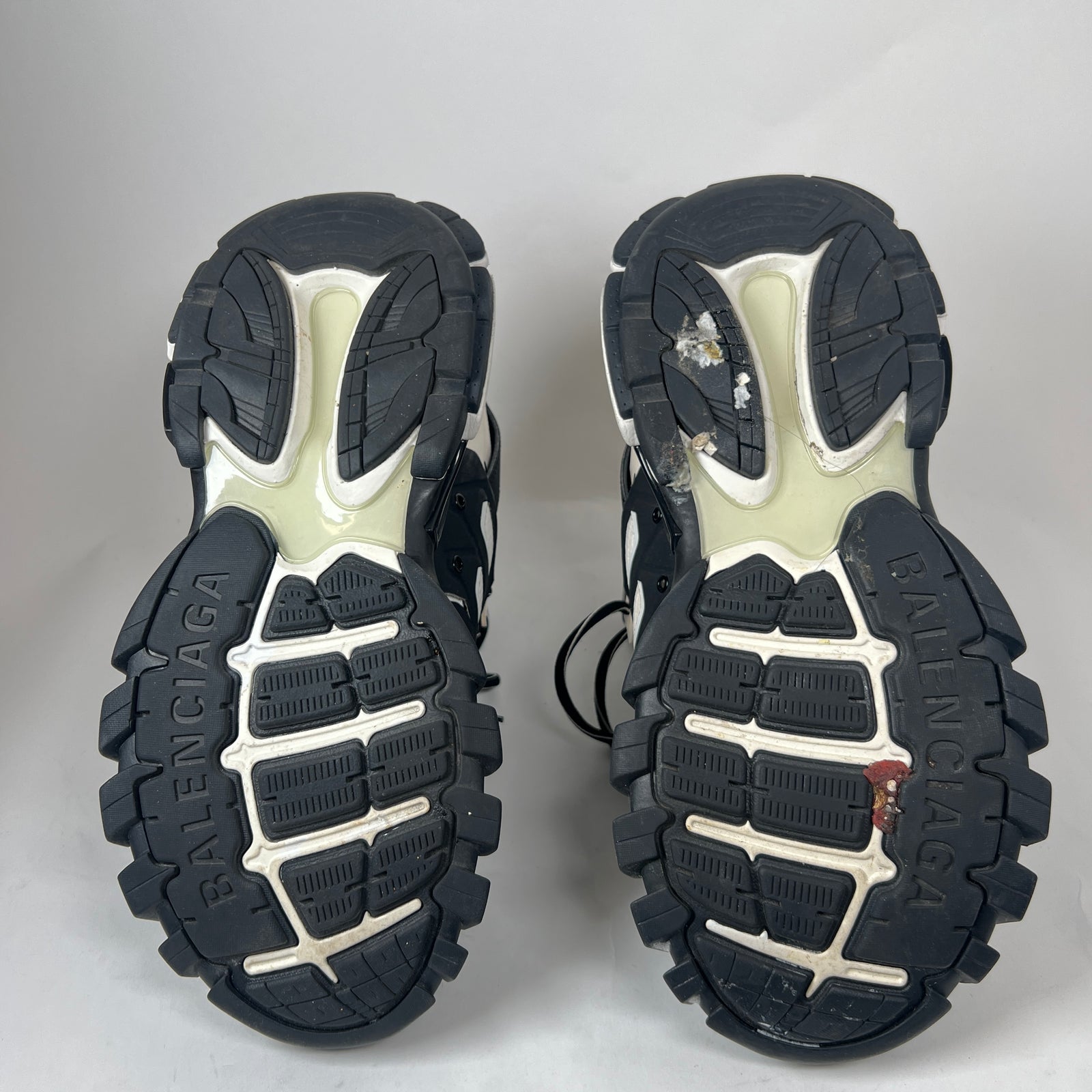 Balenciaga White/Black Hike High-Top Track Sneaker Size 43