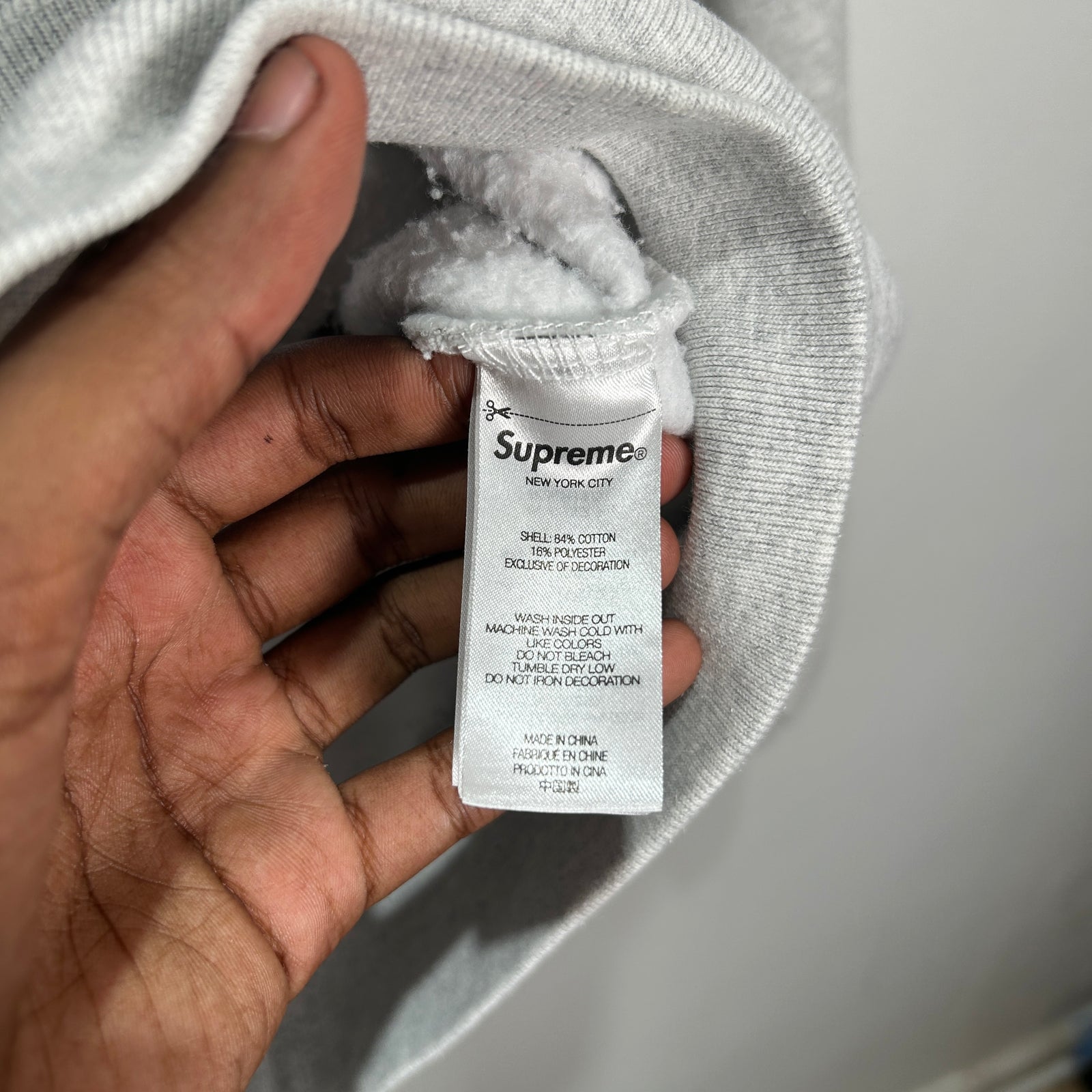 Supreme Muta Zip Up Grey Hoodie Size M