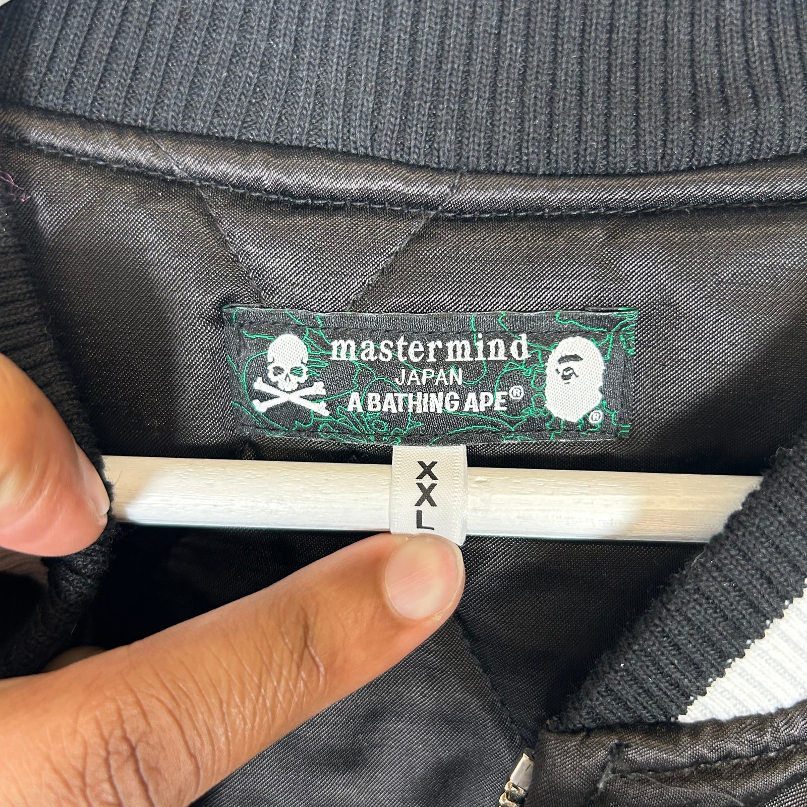 Bape x Mastermind Black Souvenir Jacket Size XXL