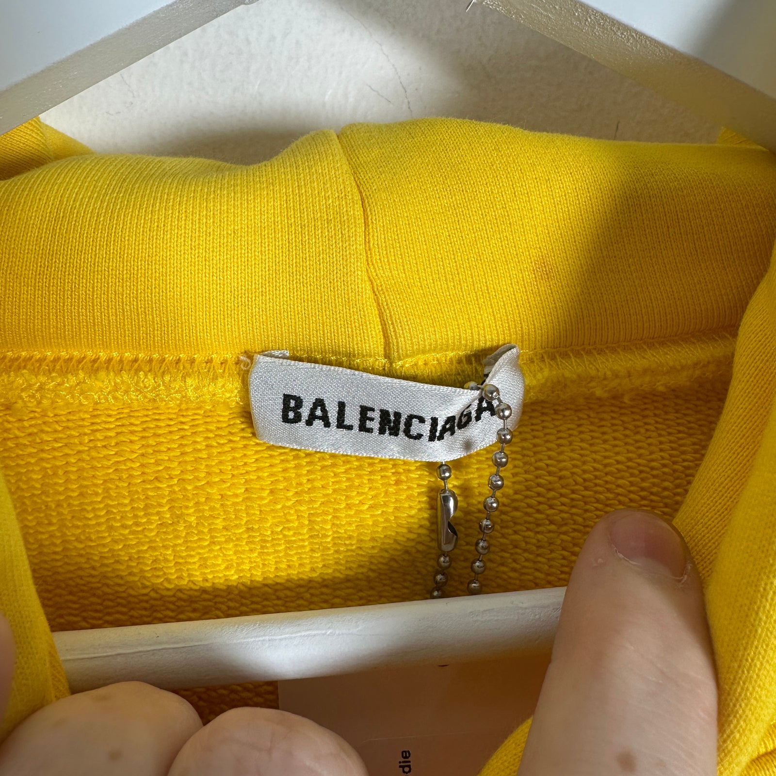 Balenciaga Yellow X Rated Womens Hoodie Size S