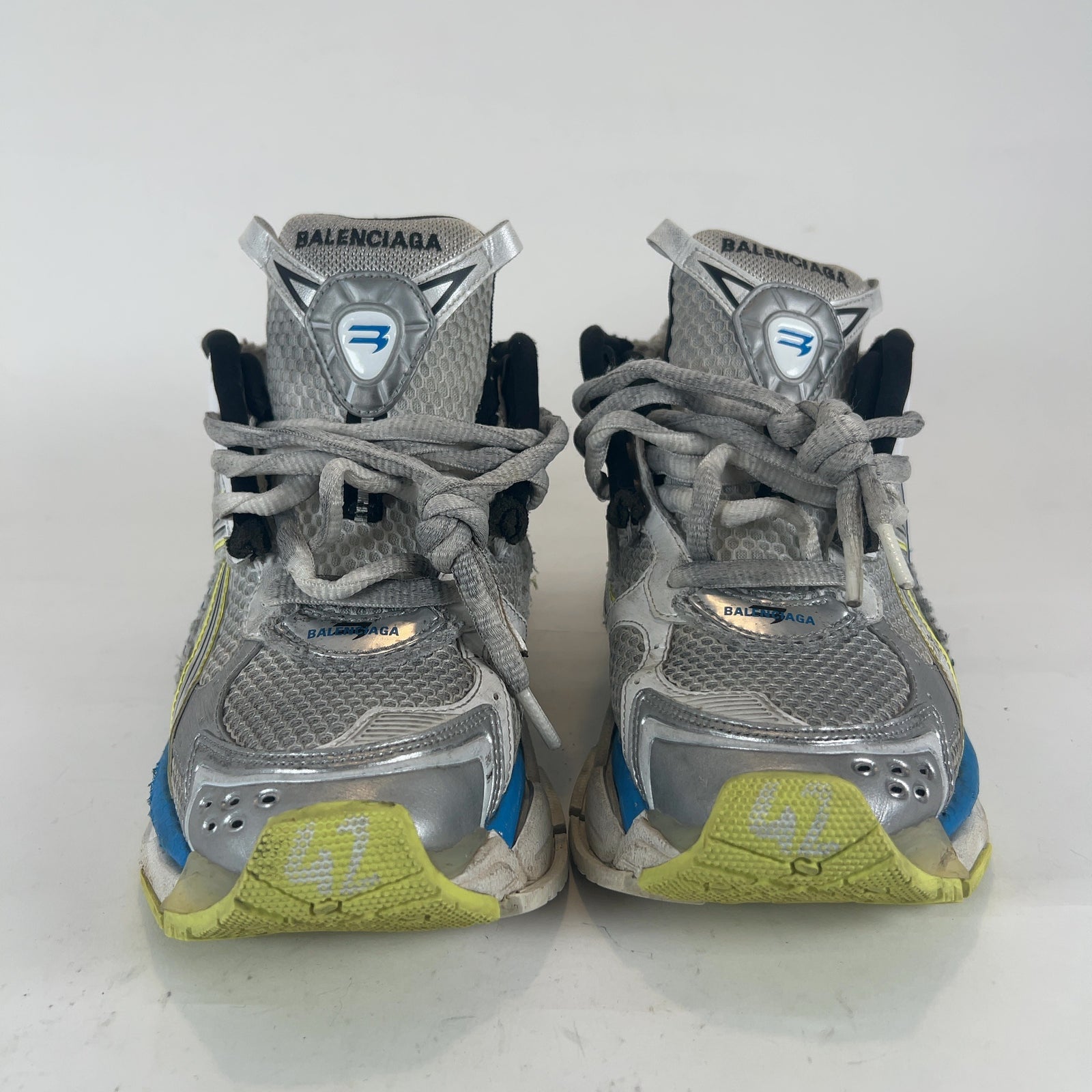 Balenciaga Yellow/Blue Mesh Runners