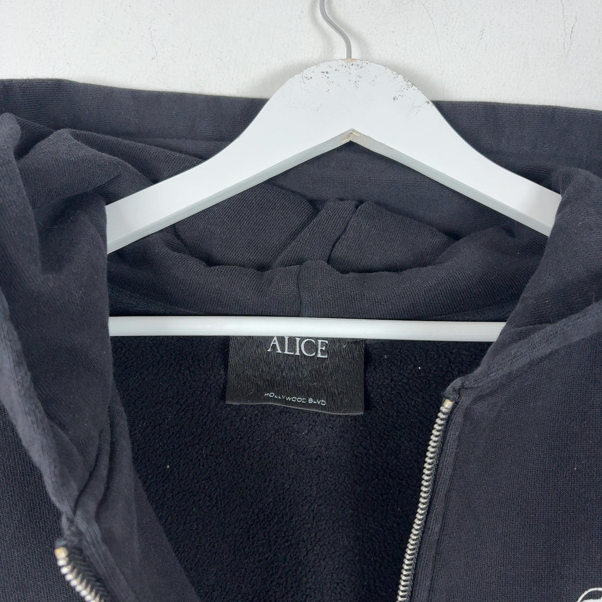Alice Hollywood Militia Black Zip Up Hoodie