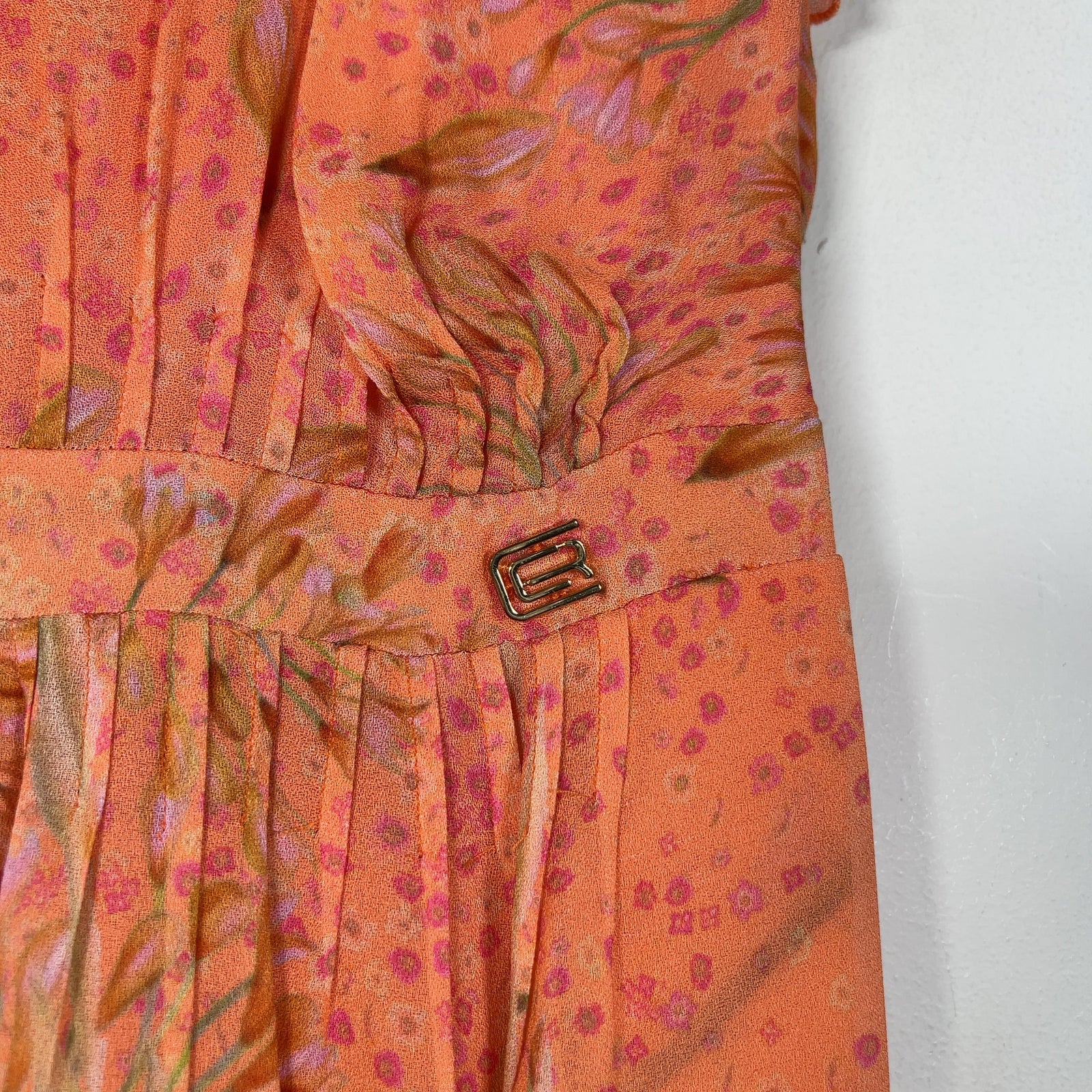 Class Robert Cavalli Flower Petal Ruffle Dress
