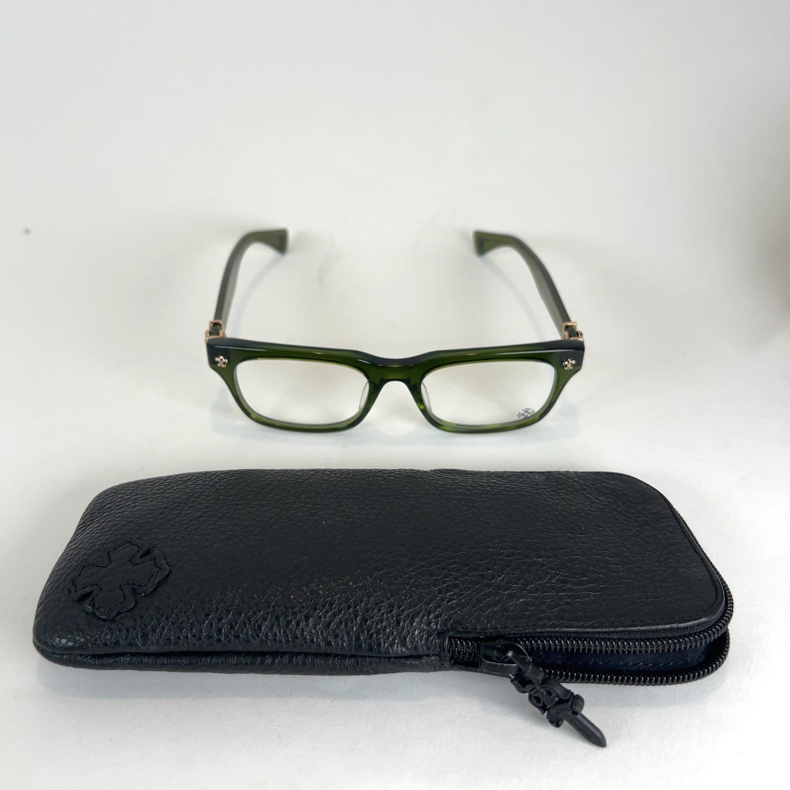 Chrome Hearts 'Gittin Any? - A' 18K Gold Acetate Glasses