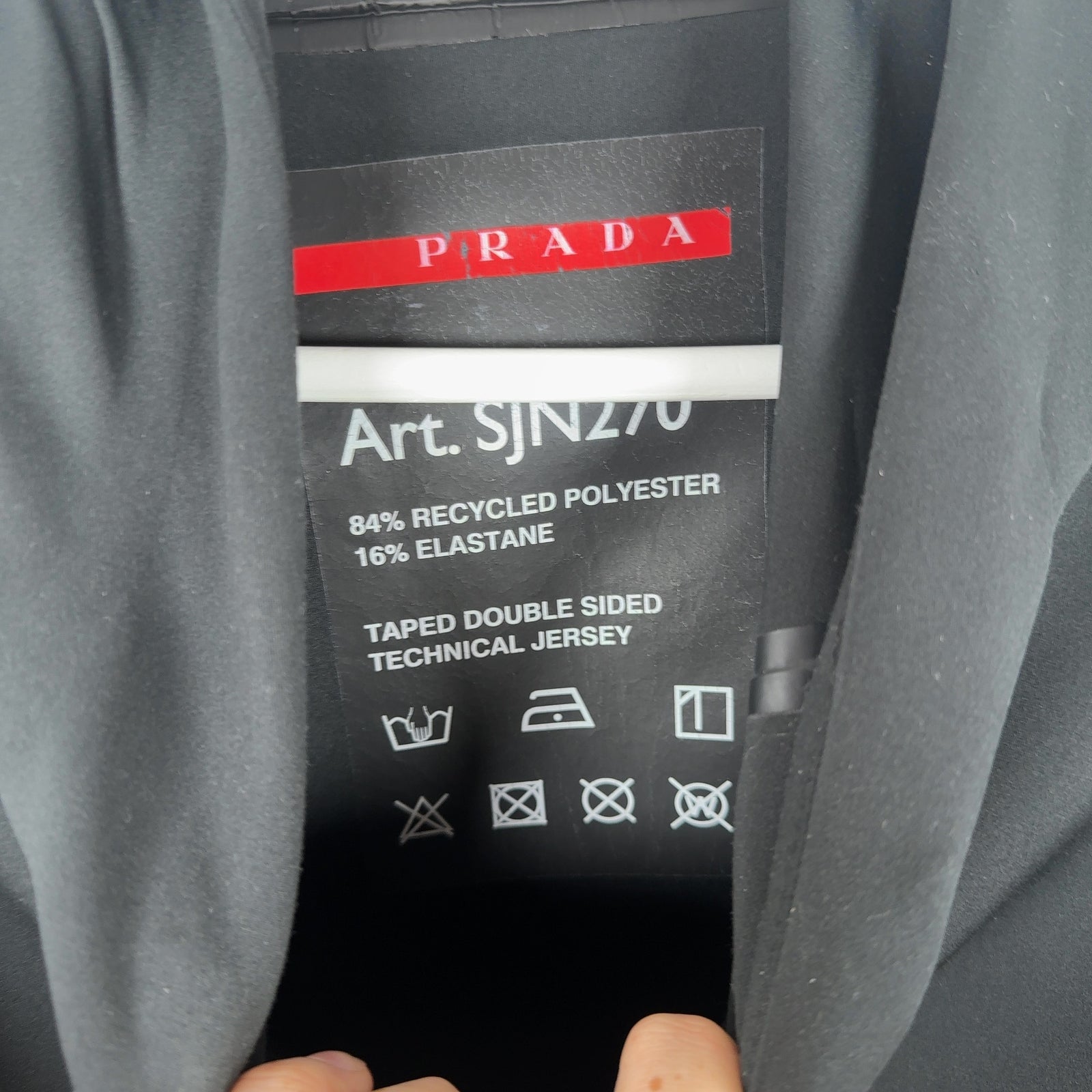 Prada Sport Recycled Double Jersey Hoodie
