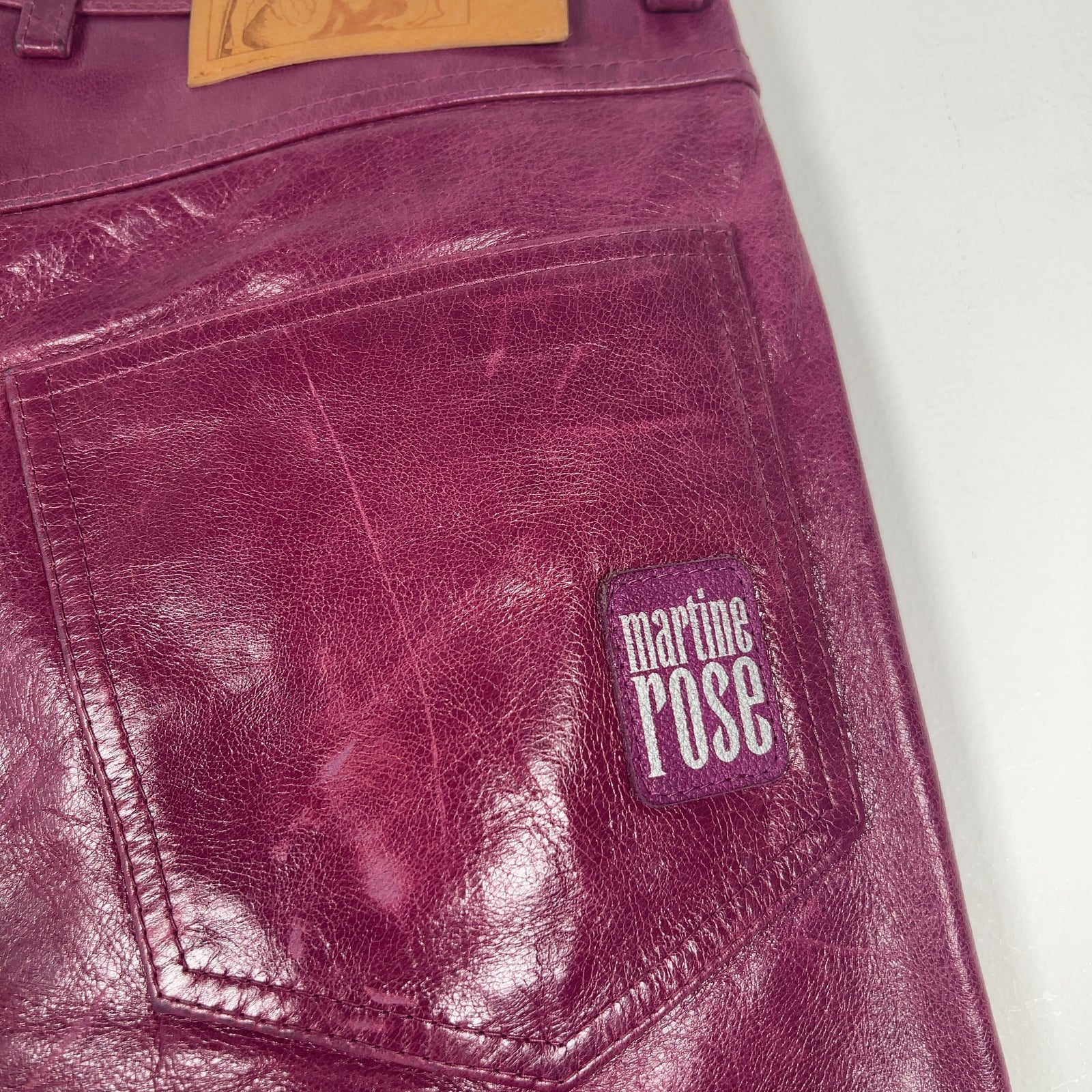 Martine Rose Leather Laced Pants