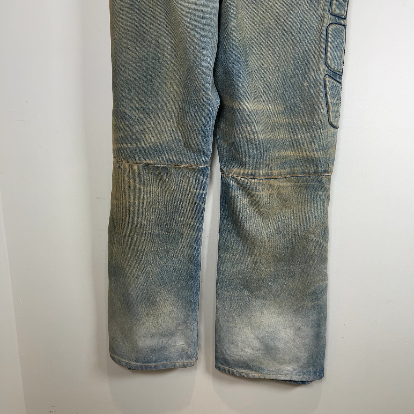 Satoshi Nakamoto Enduro Padded Distressed Lightwash Jeans