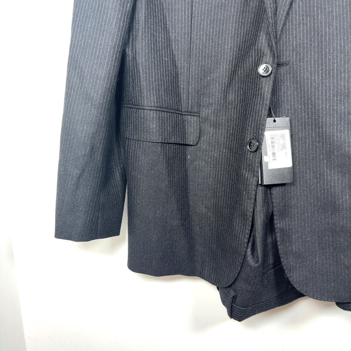 Saint Laurent FW16 Pinstripe Set Two Piece Suit