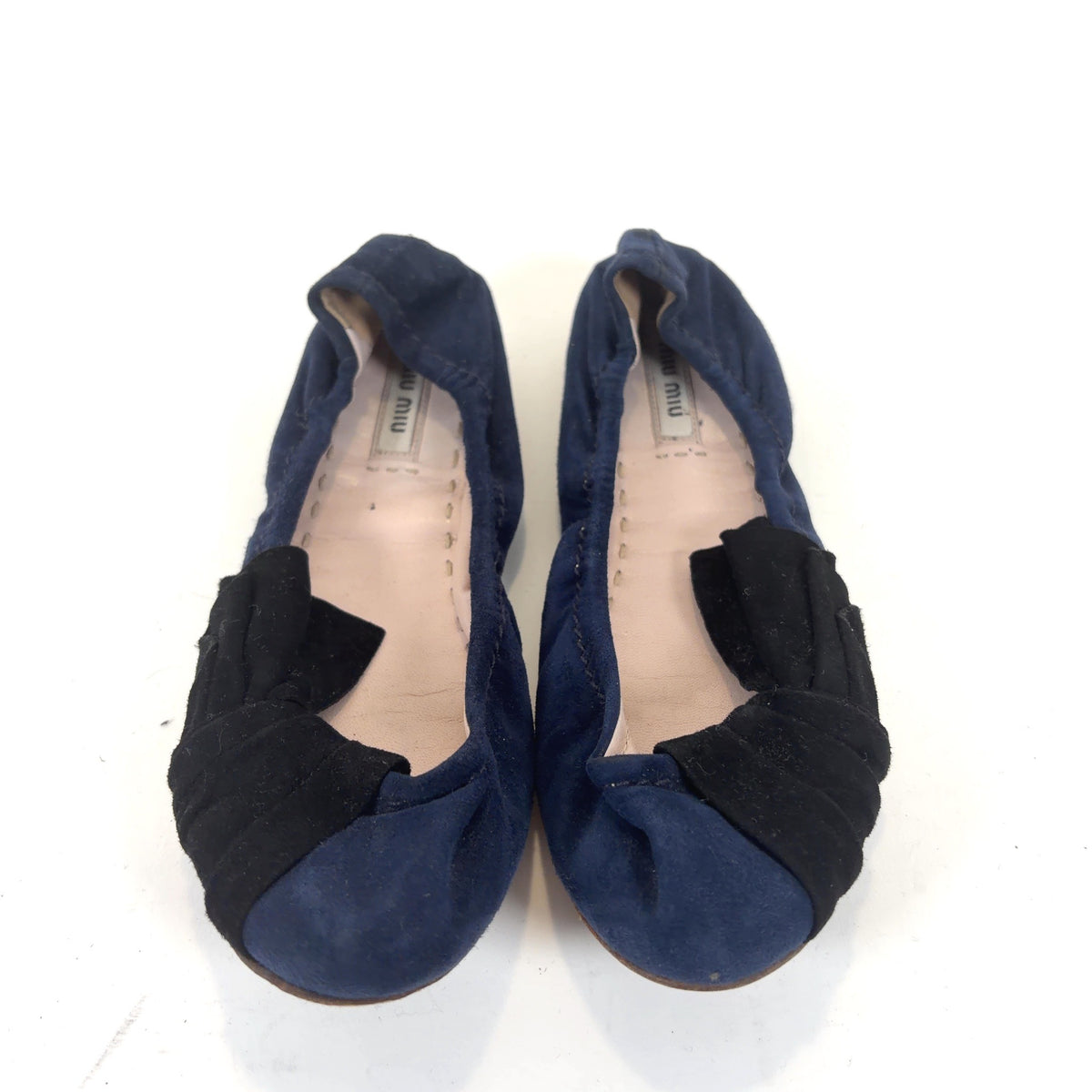 Miu Miu Navy Ballet Flats