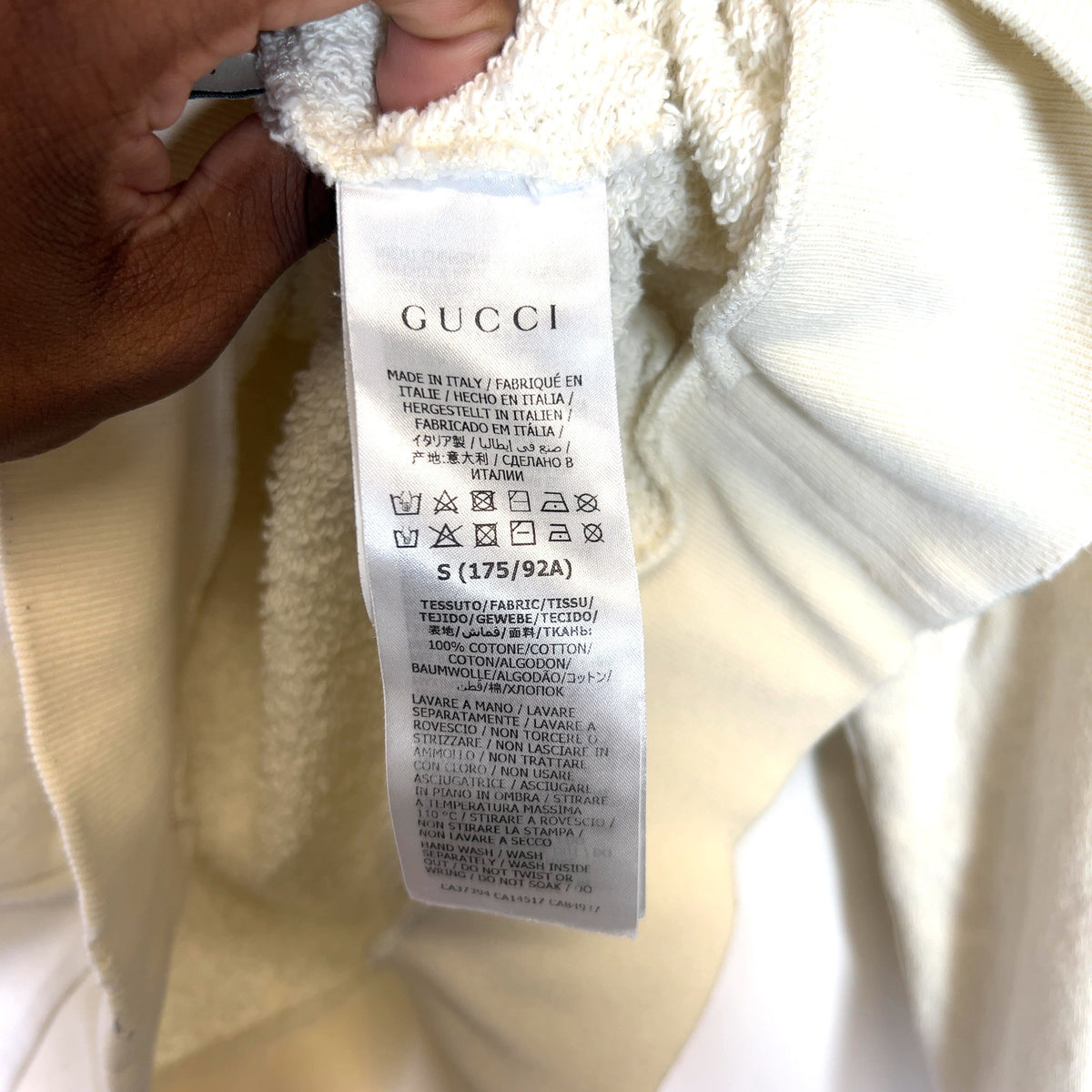 Gucci Vintage Logo Distressed Hoodie