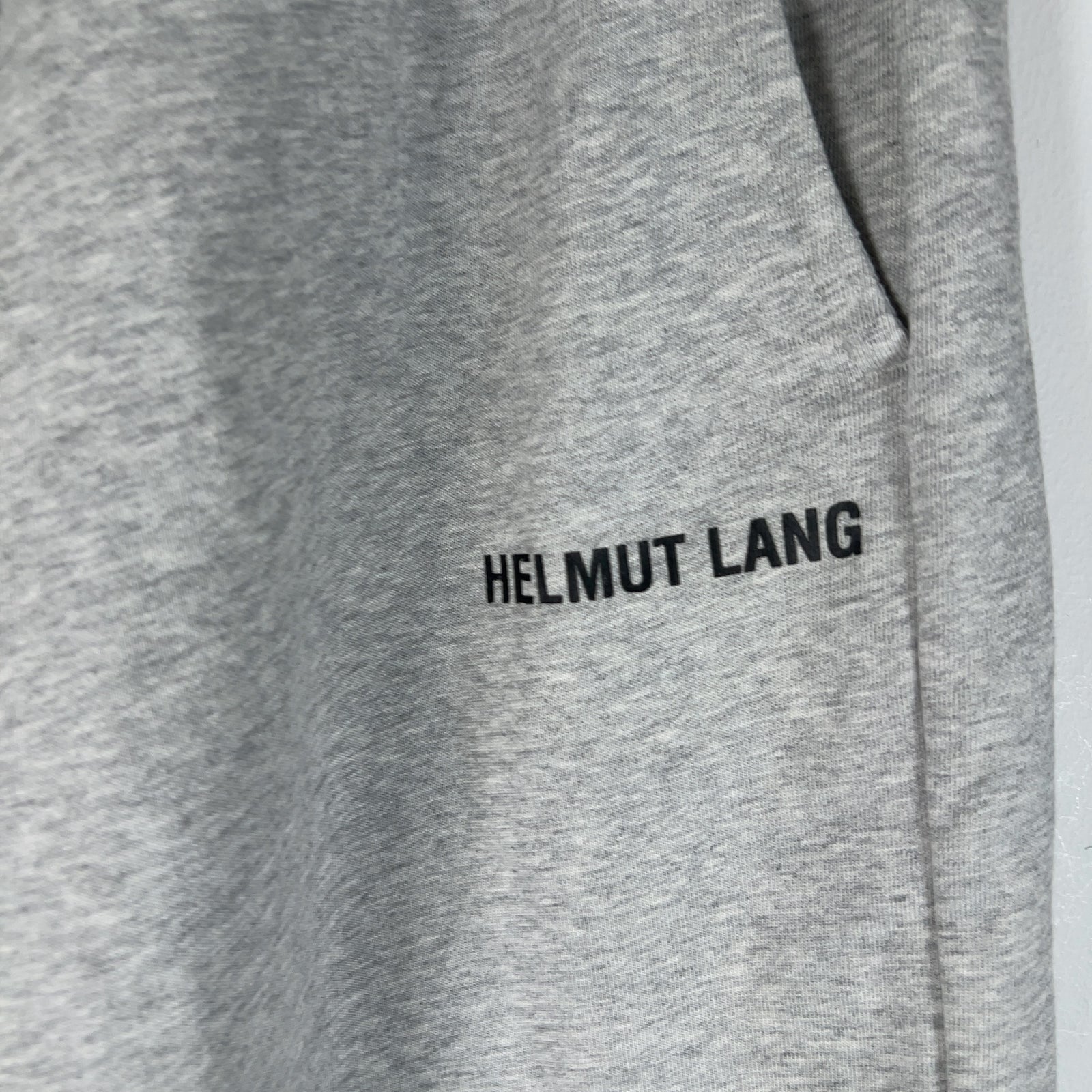 Helmut Lang Spell-Out Logo Grey Sweatpants