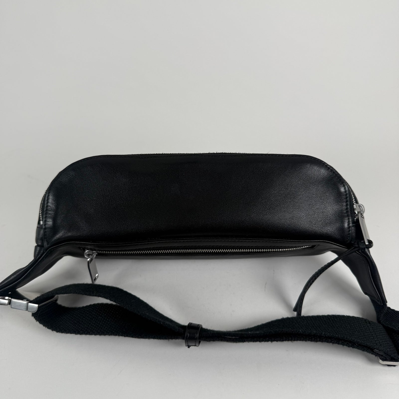 Saint Laurent Logo Detail Zipper Belt Bag Crossbody