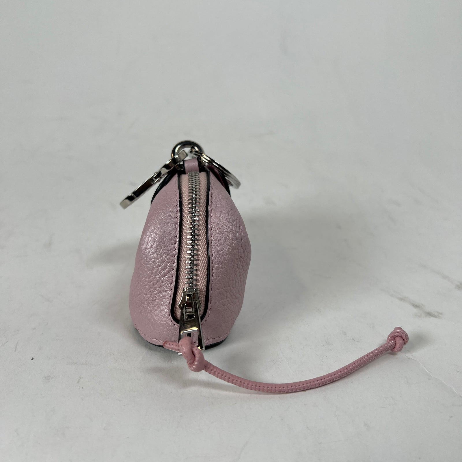 Loewe Pink Calfskin Mouse Charm Coin Purse