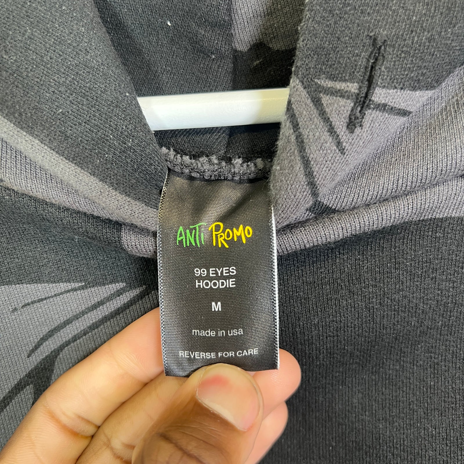 Matty Boy Anti Promo Black 99 Eyes Hoodie Size M