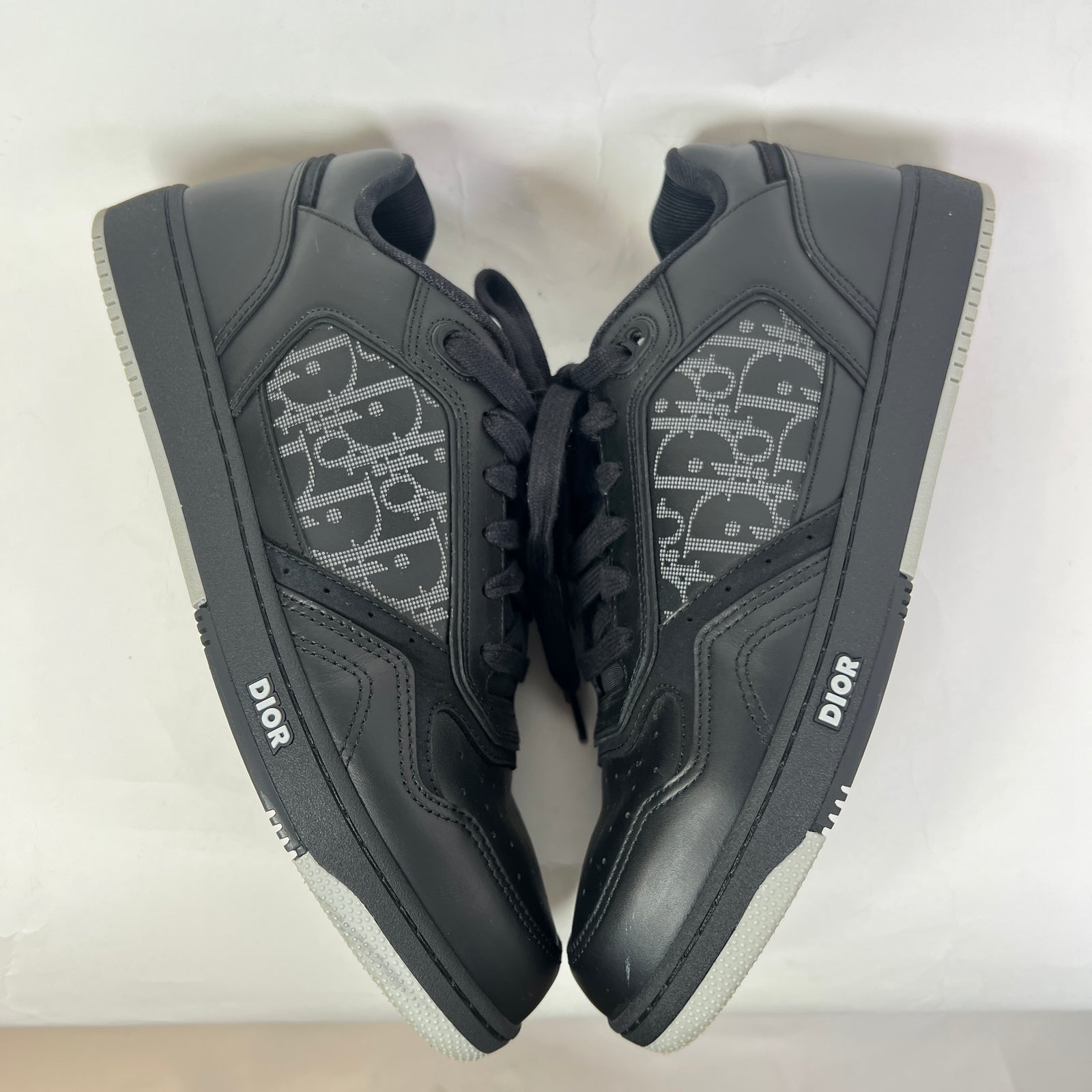 Dior B27 Triple Black Oblique Uptown Sneaker Size 44