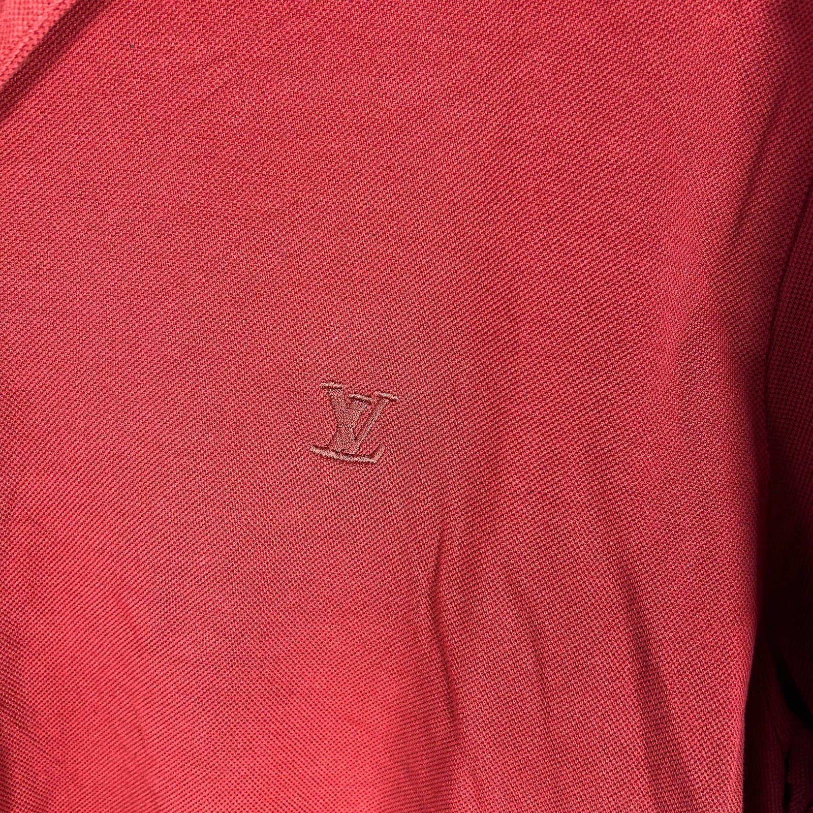 Louis Vutton Red Logo Polo Size XXL