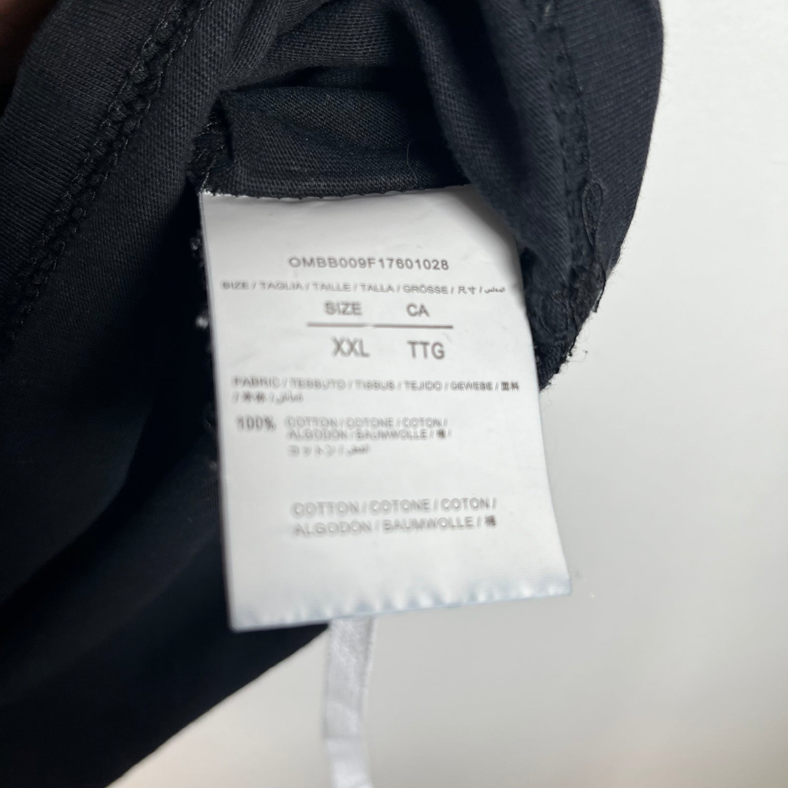 Off White Diagonal Graphic T-Shirt Size XXL
