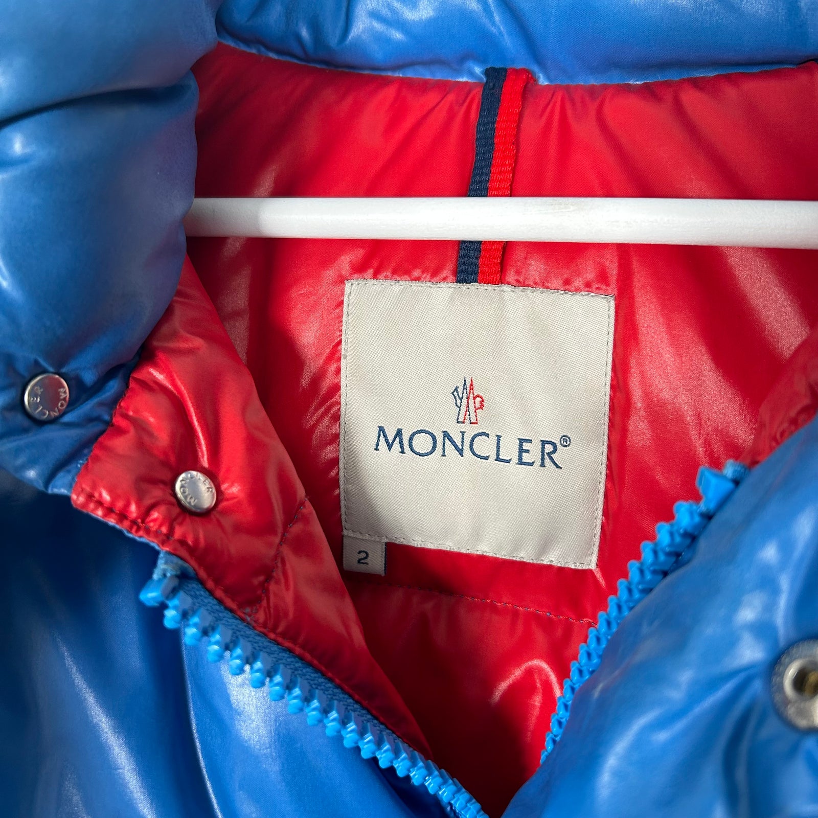 Moncler Light Blue Puffer Jacket Size 2