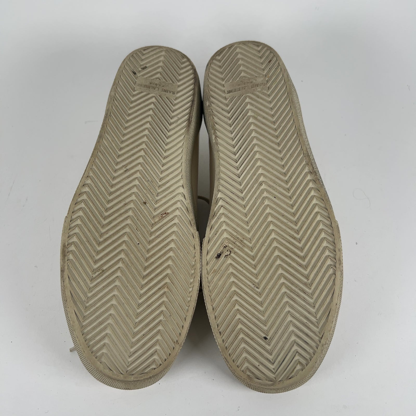 Saint Laurent Spell Out Logo Lowtop Sneakers