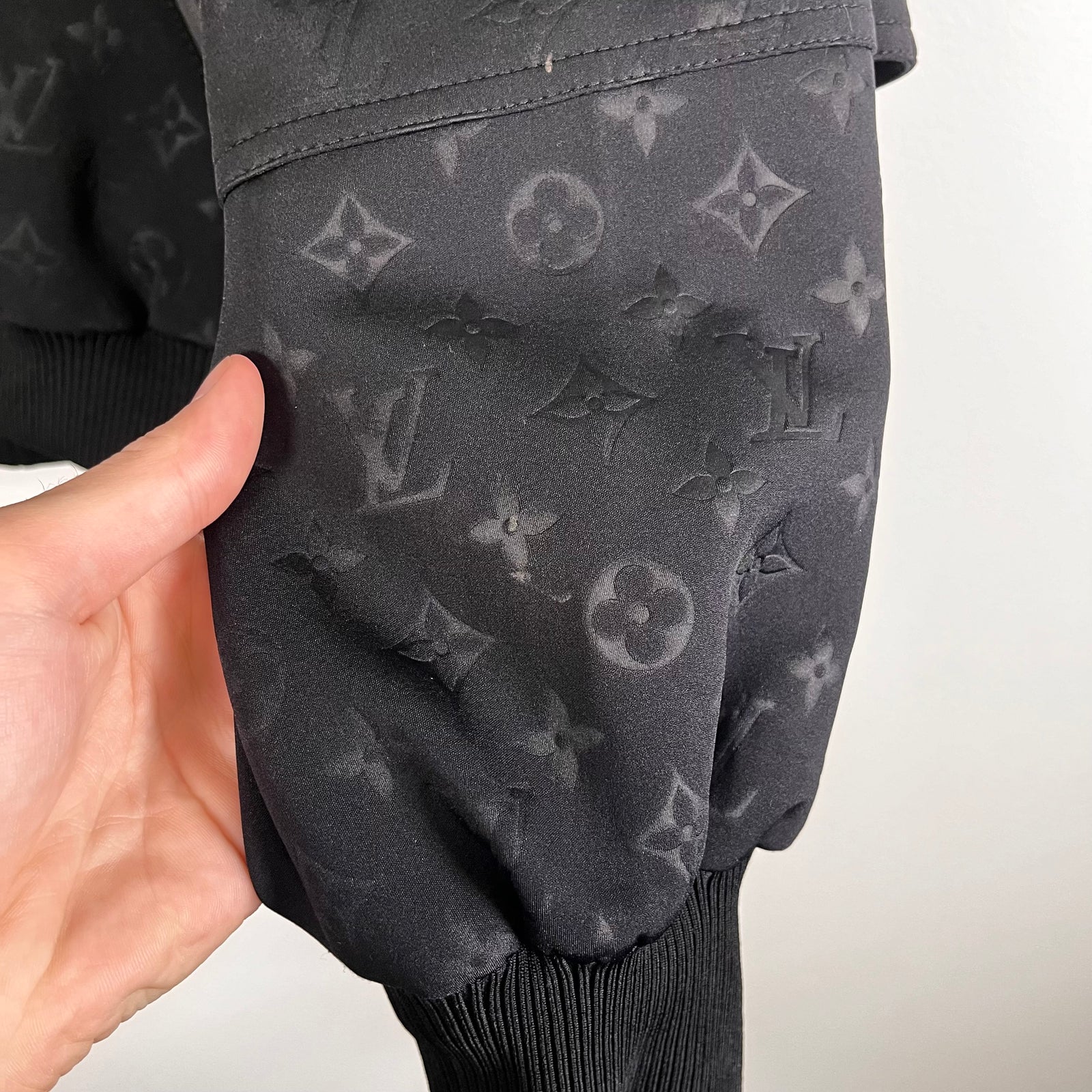Louis Vuitton Black Monogram Jogging Jacket Size S