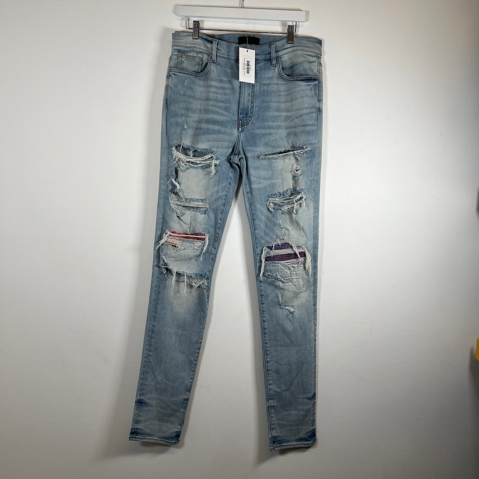 Amiri MX1 Pink/Purp Lightwash Size 36