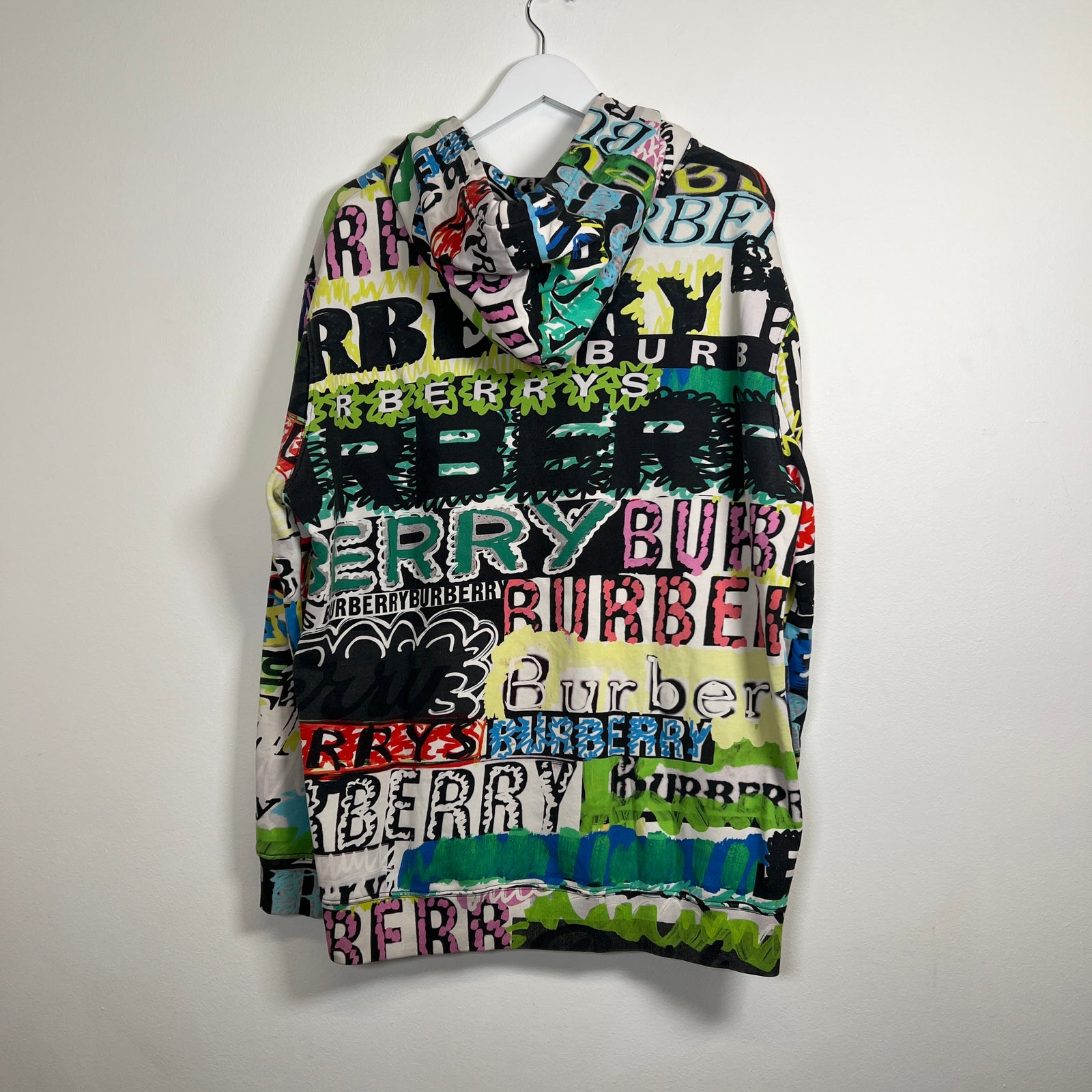 Burberry Multi Logo Hoodie Size L