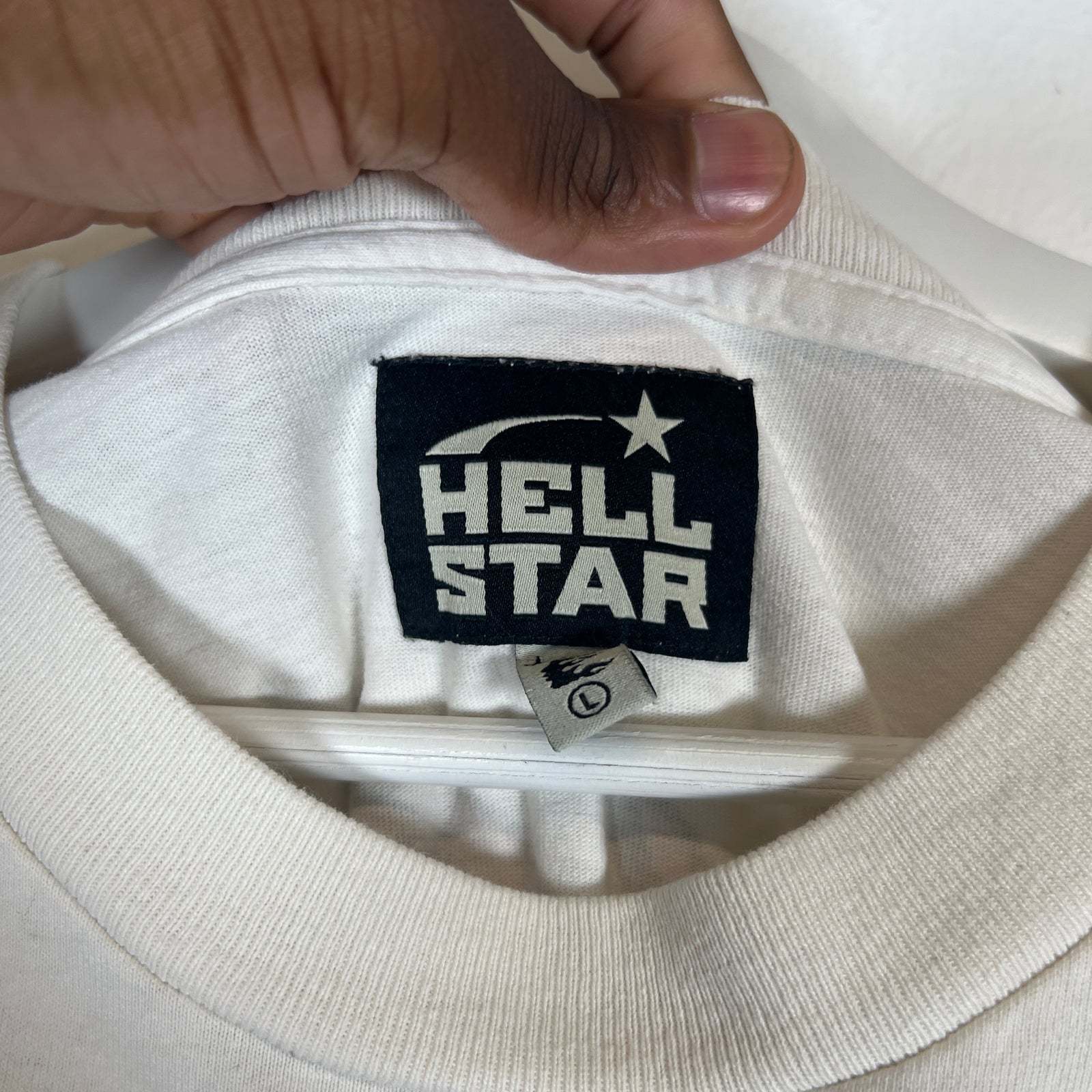 Hellstar White CTRLALT Repent T-Shirt Size L