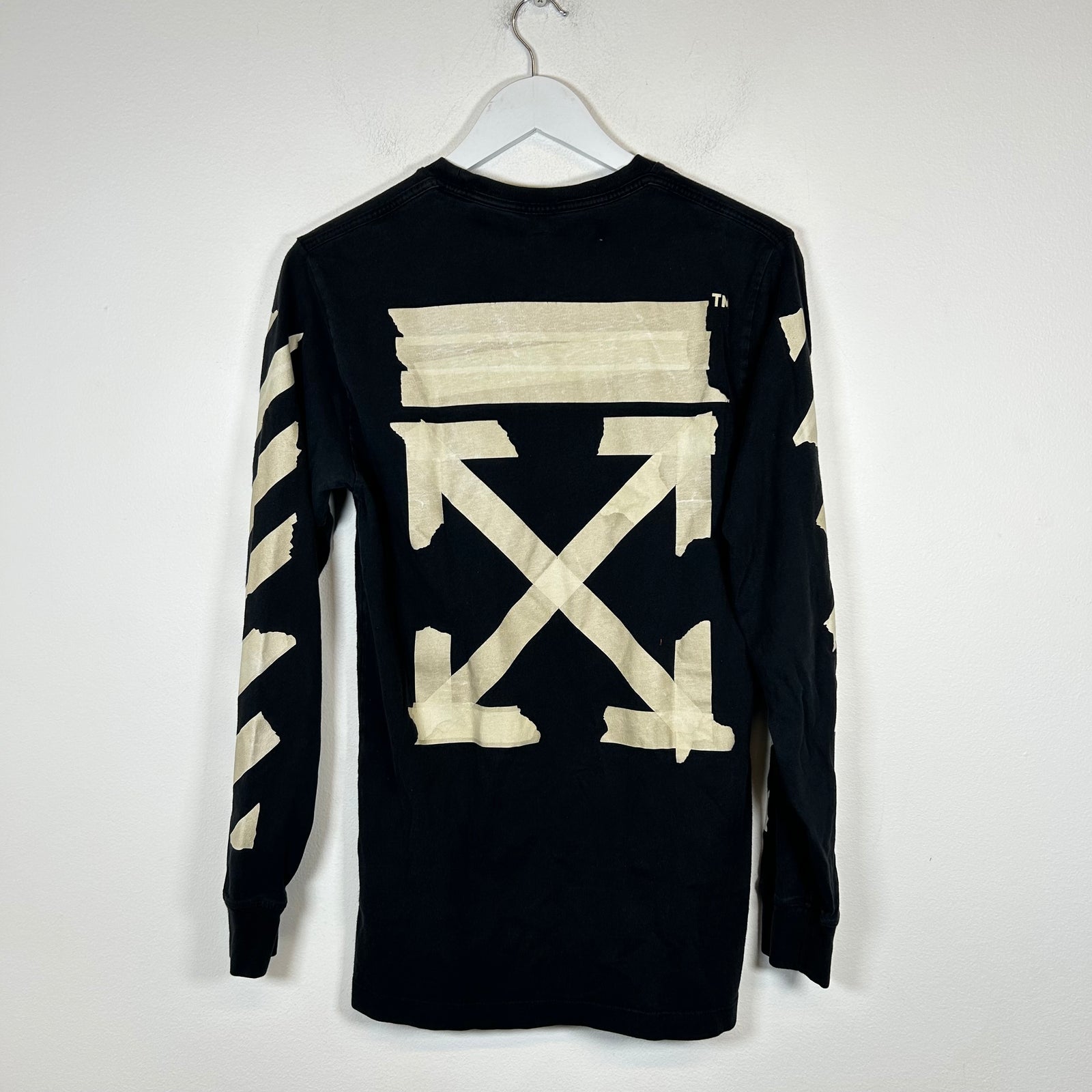 Off-White Black Tape Arrows Longsleeve Size S
