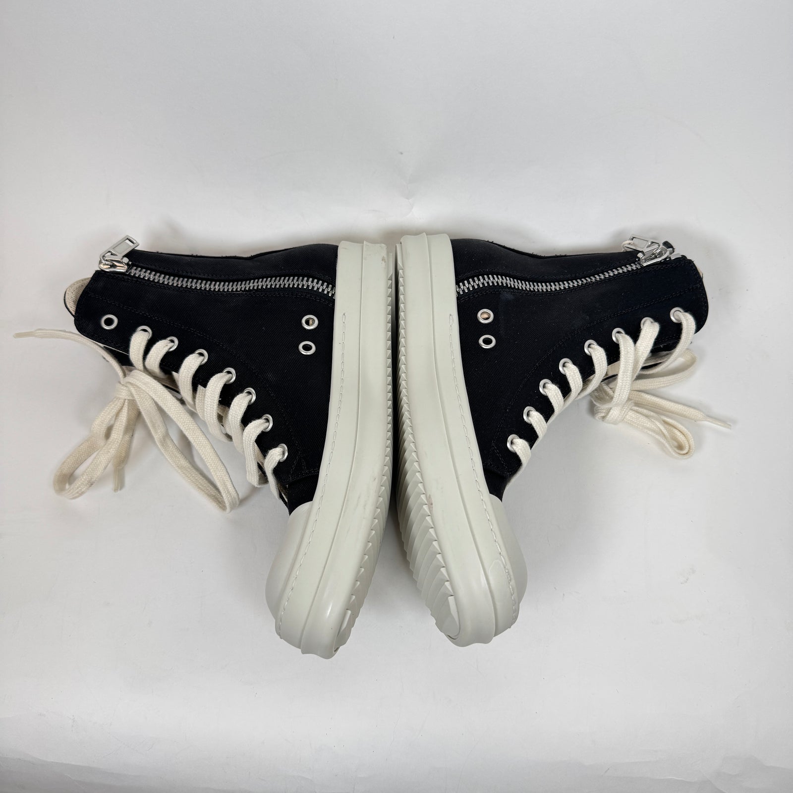 Rick Owens Drkshdw 'Sombra Oscura' High Top Ramones Size 36