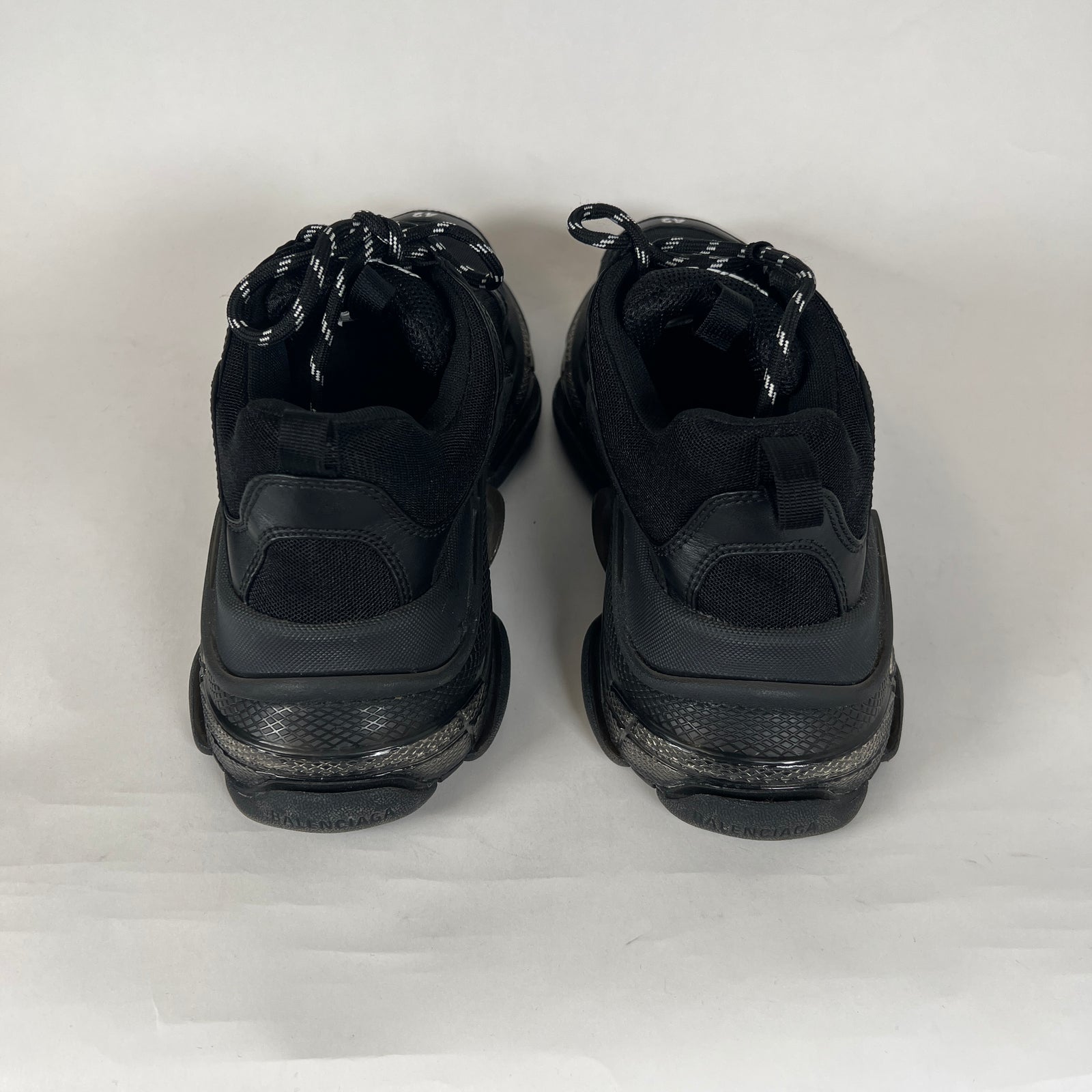 Balenciaga Black Triple S Sneakers Sz 42