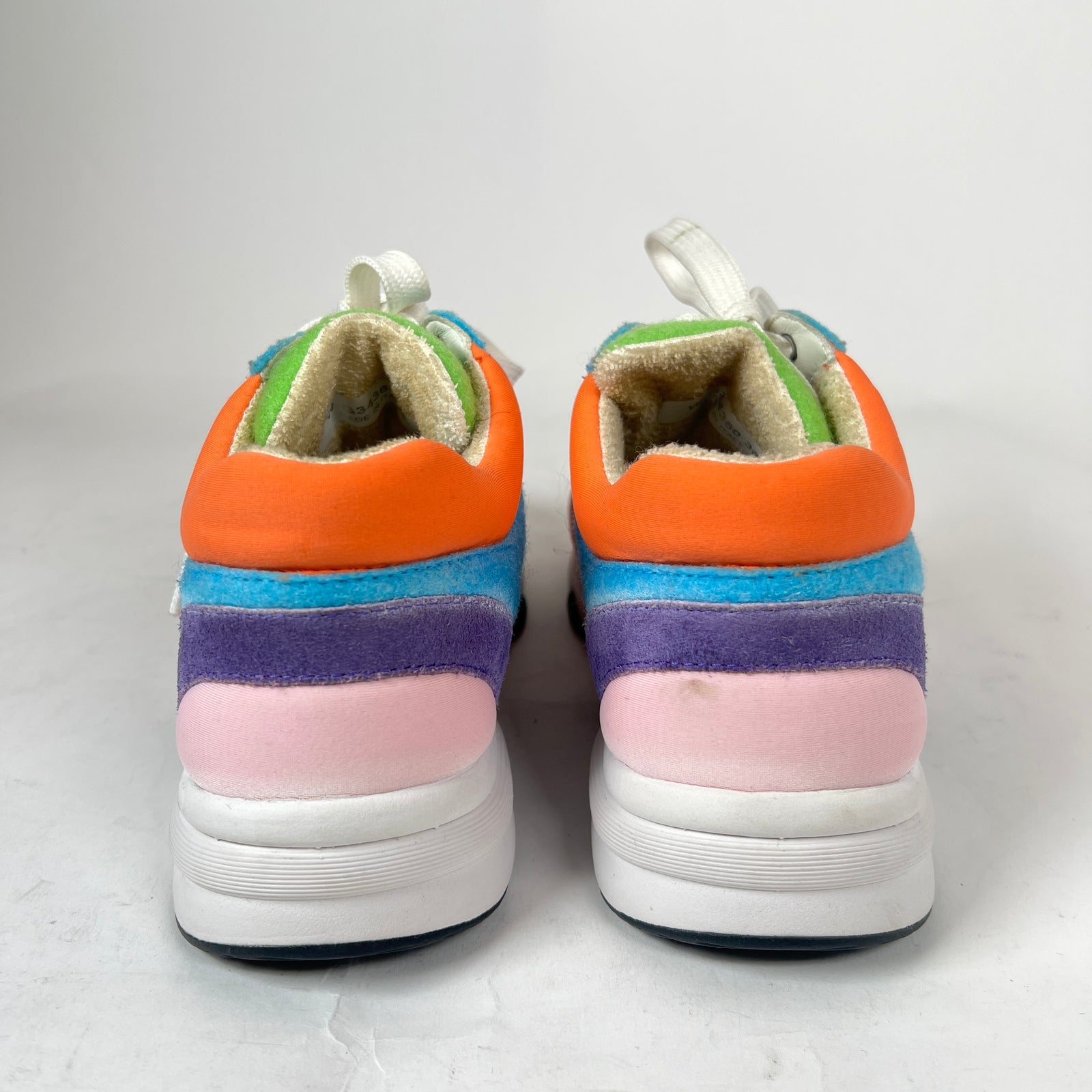 Chanel Multicolor Interlocking CC Suede Runner Size 36