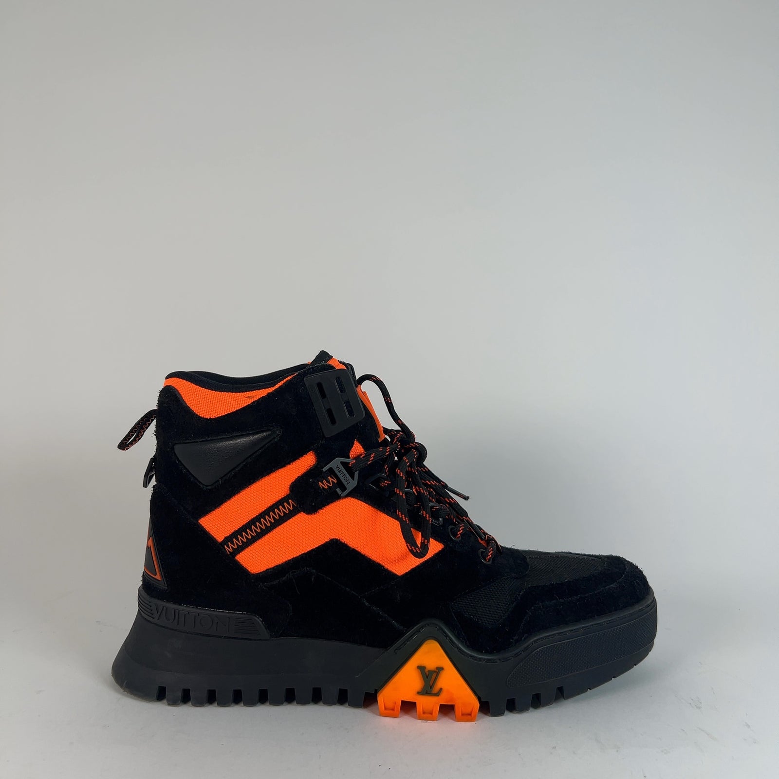 Louis Vuitton Orange/Black Hiking Trainer Boots
