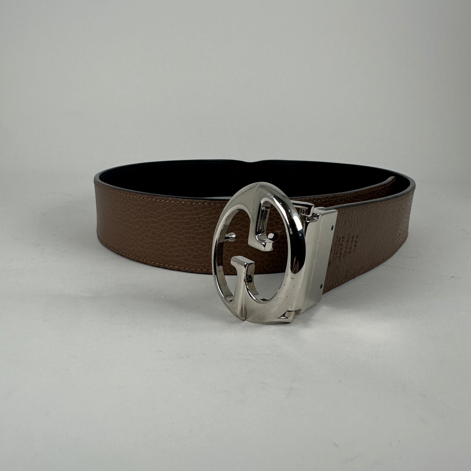 Gucci Black Interlocking "GG" Belt Size 34