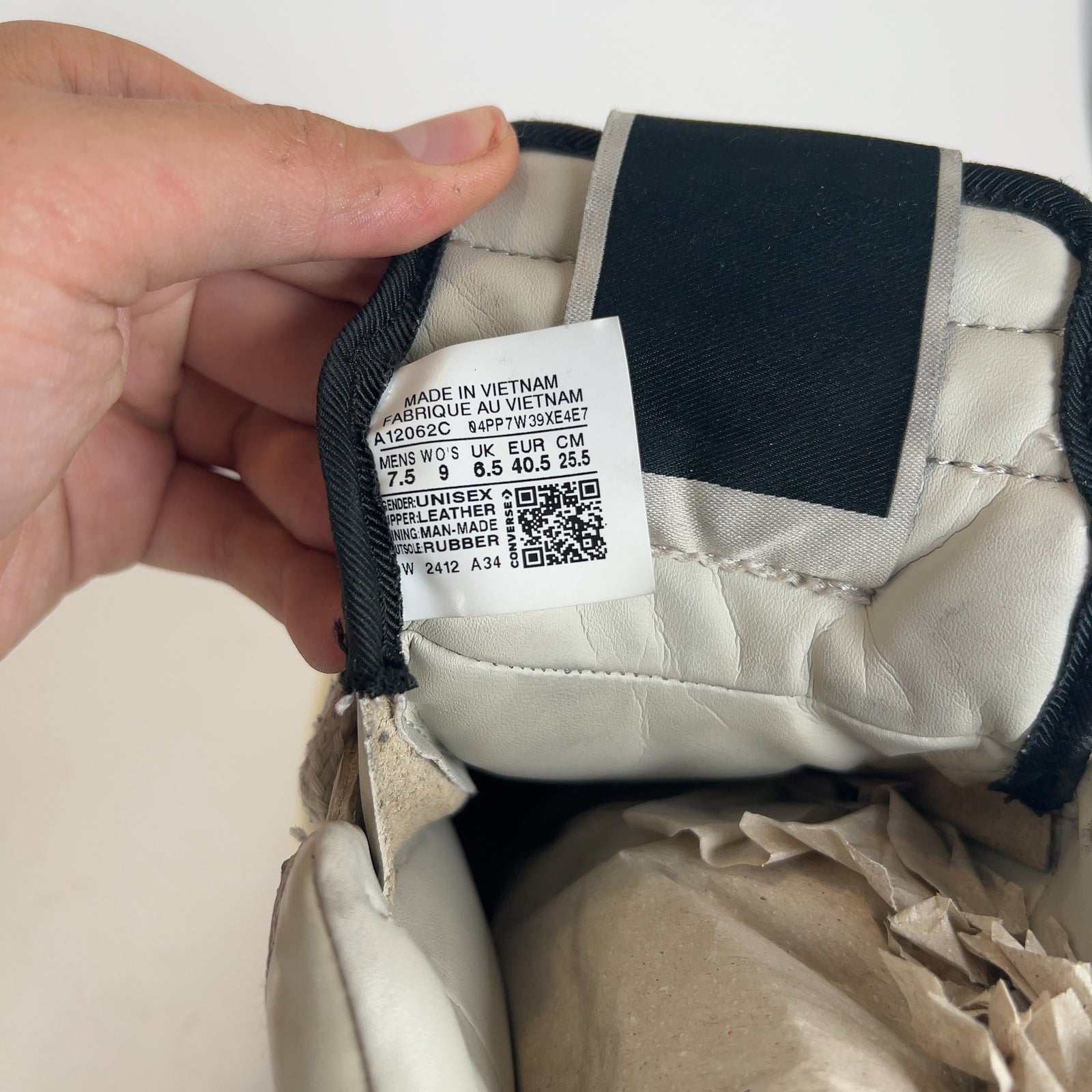Rick Owens DRKSHDW x Converse 'Turbowpn' Cream Puff Lowtop Sneakers