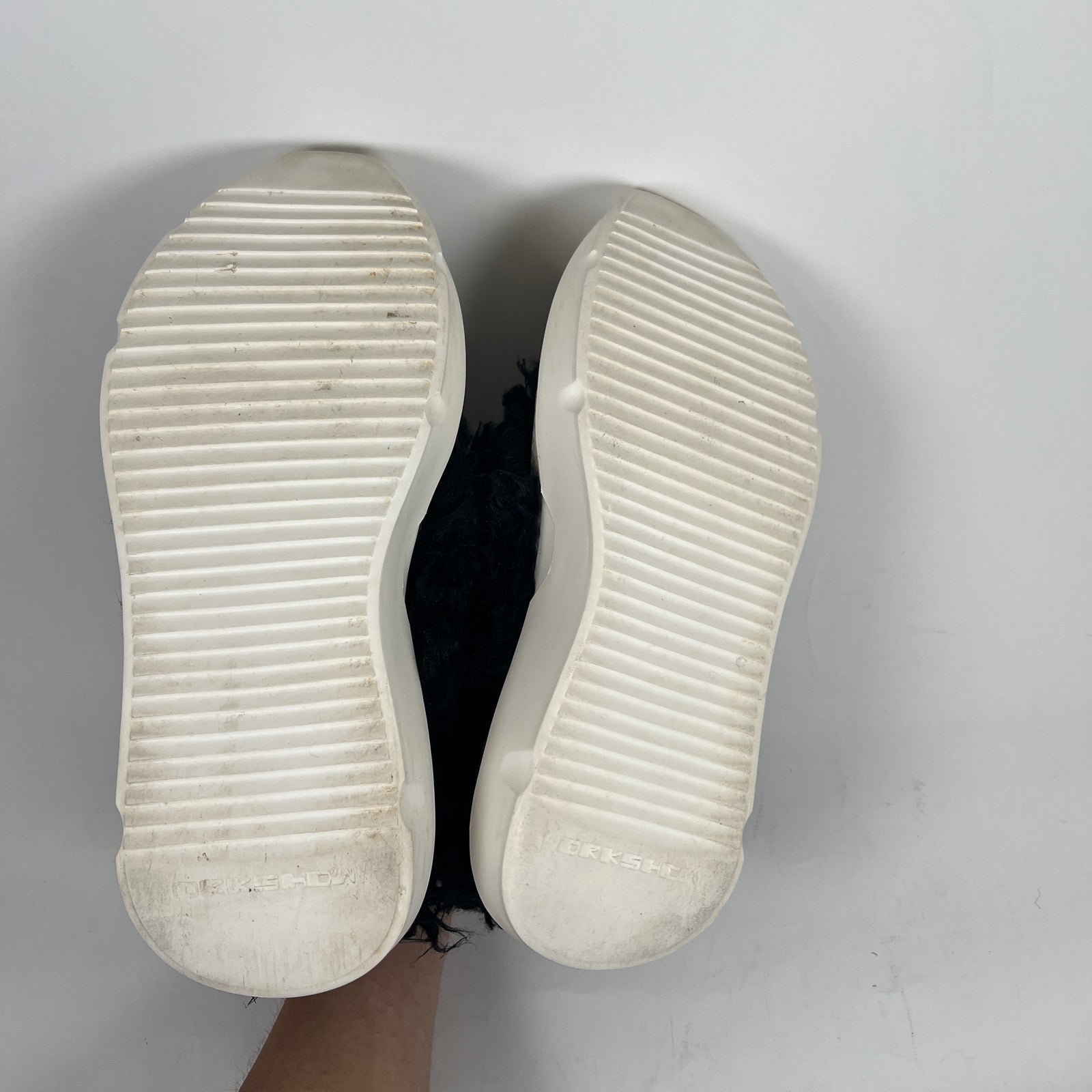 Rick Owens Black/White Fur Abstact Ramones Size 41