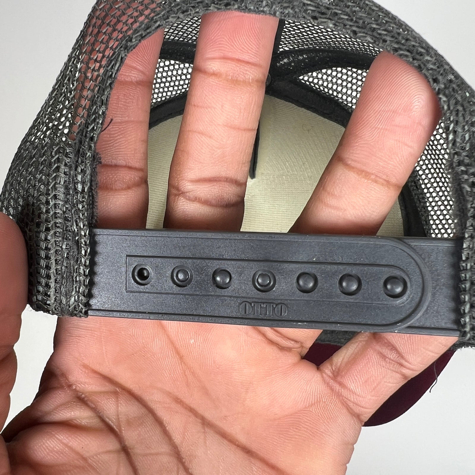 Kapital Grey Denim Coating Trucker Hat
