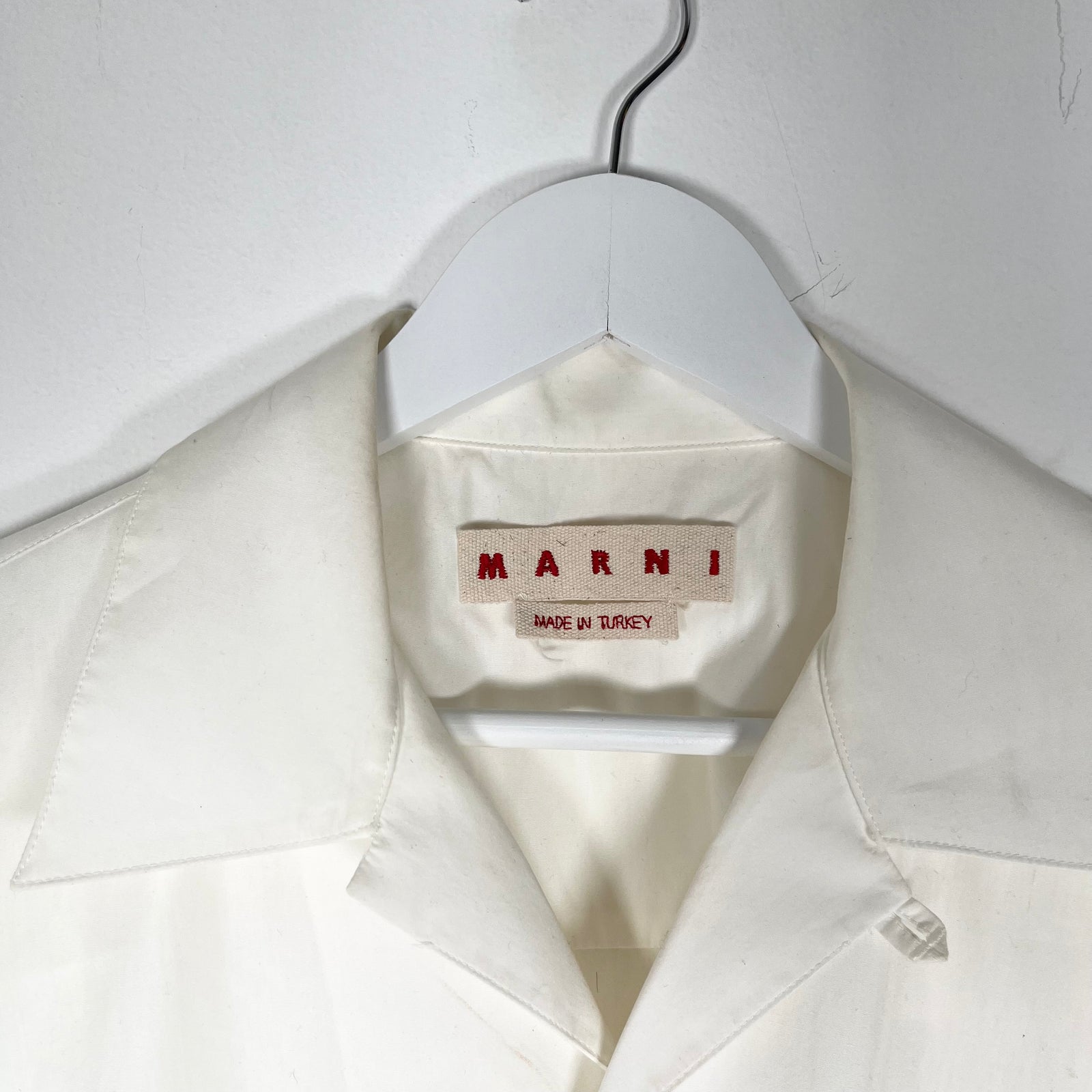 Marni White Camp Shirt Size M